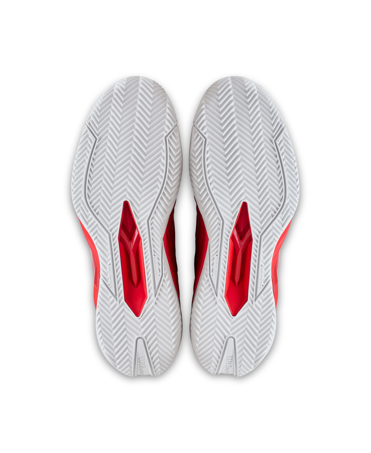 Wilson Rush Pro 4.5 Clay Mens Tennis Shoes, Infrared/White - pair view