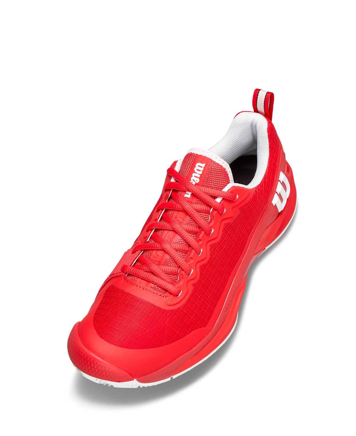 Wilson Rush Pro 4.5 Clay Mens Tennis Shoes, Infrared/White - alternate view 2