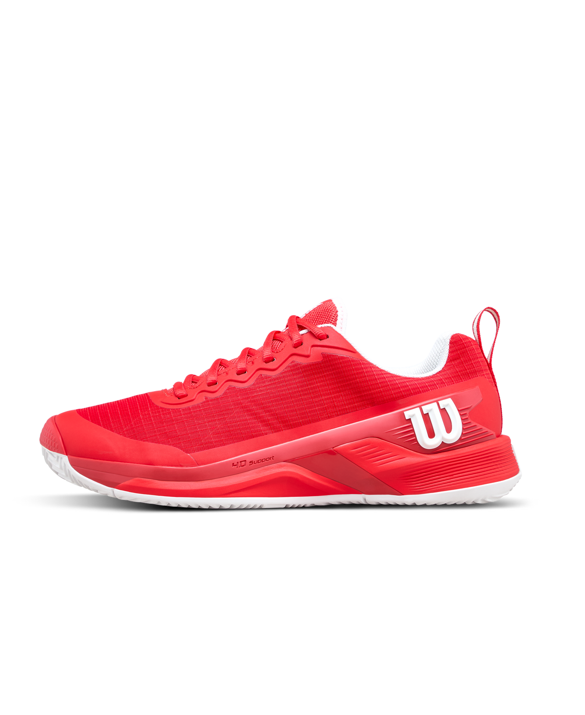Wilson Rush Pro 4.5 Clay Mens Tennis Shoes, Infrared/White - main view