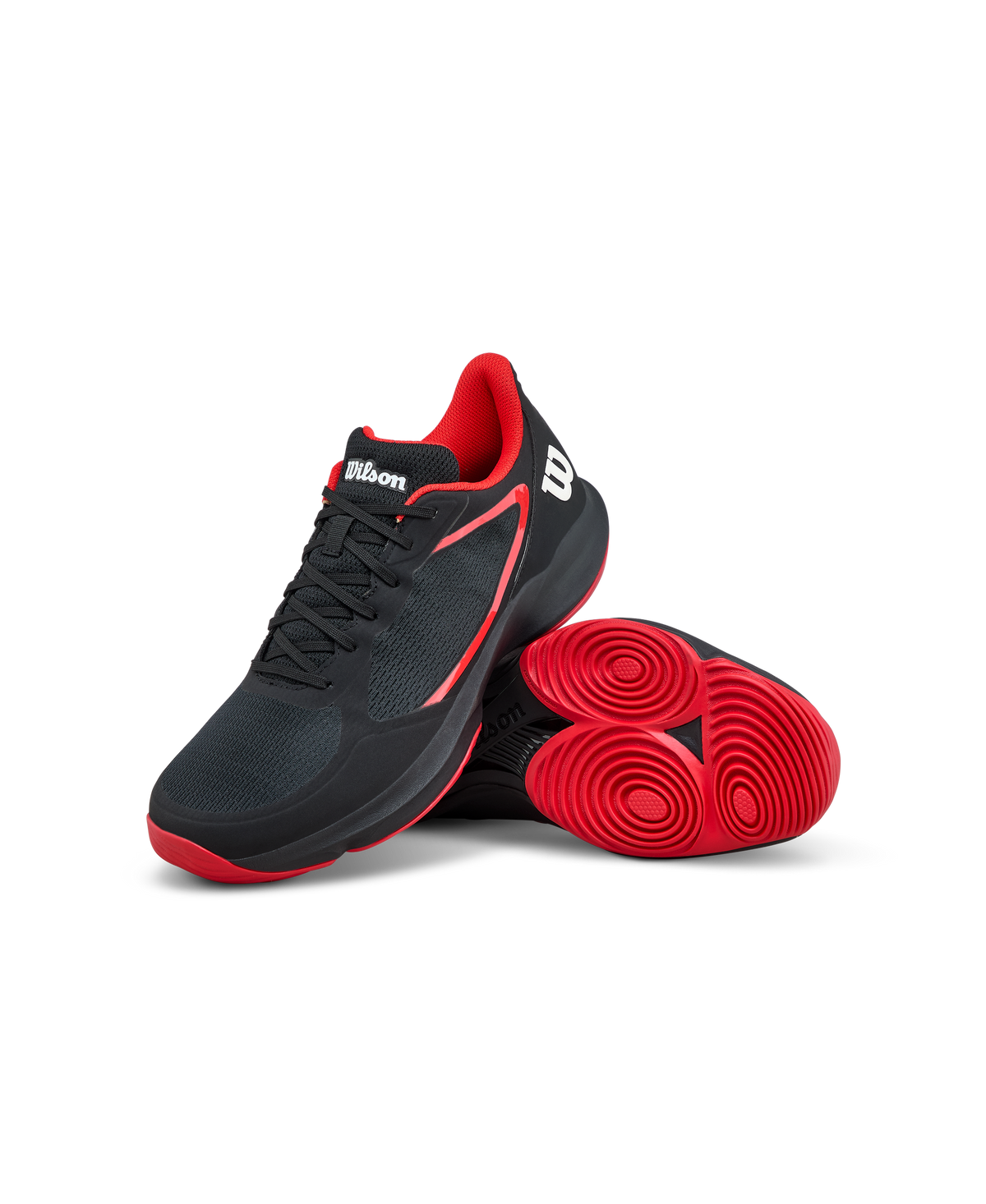 Wilson Hurakn Lite Mens Padel Shoes, Black/Infrared/White - alternate view 6