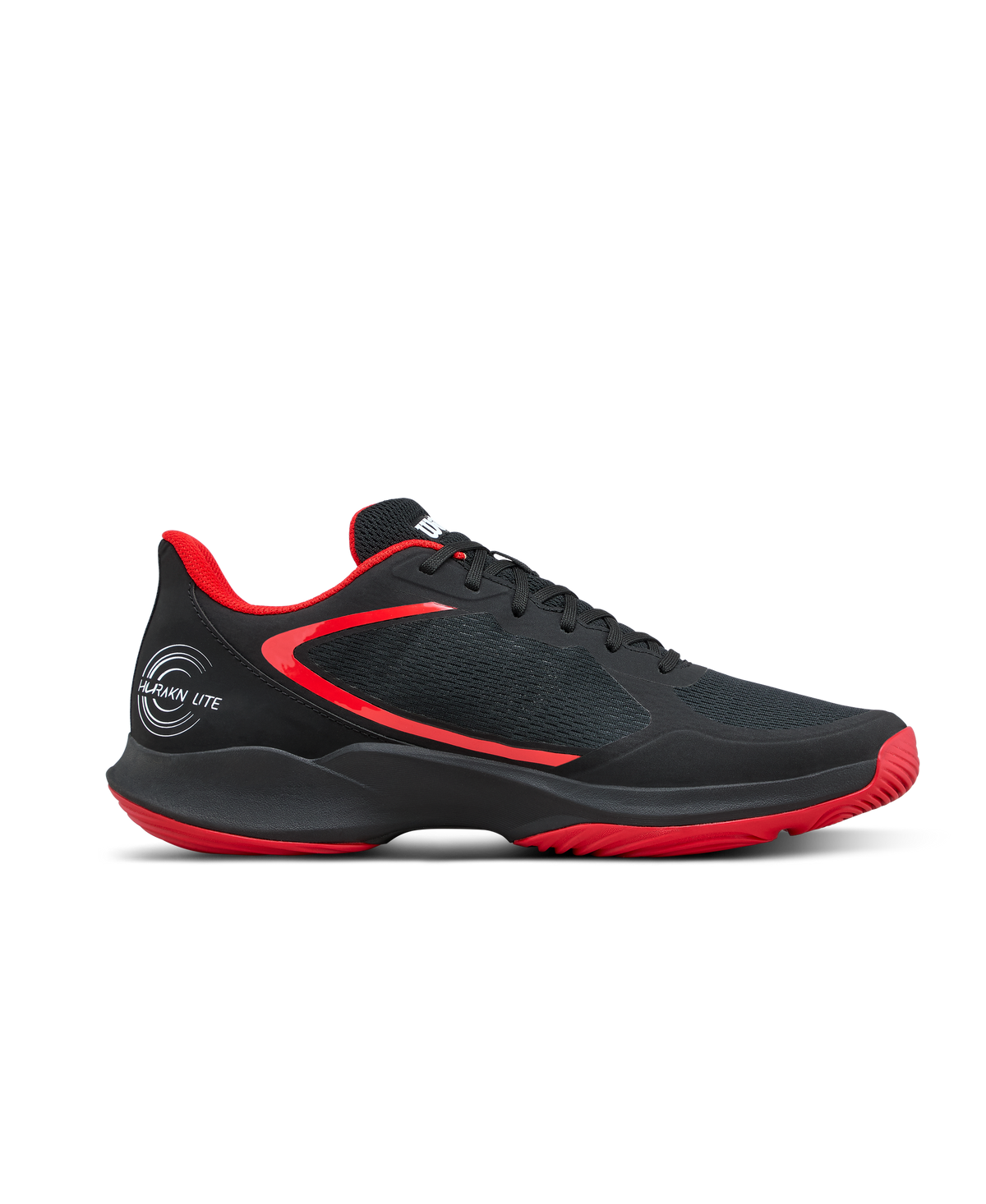 Wilson Hurakn Lite Mens Padel Shoes, Black/Infrared/White - alternate view 1