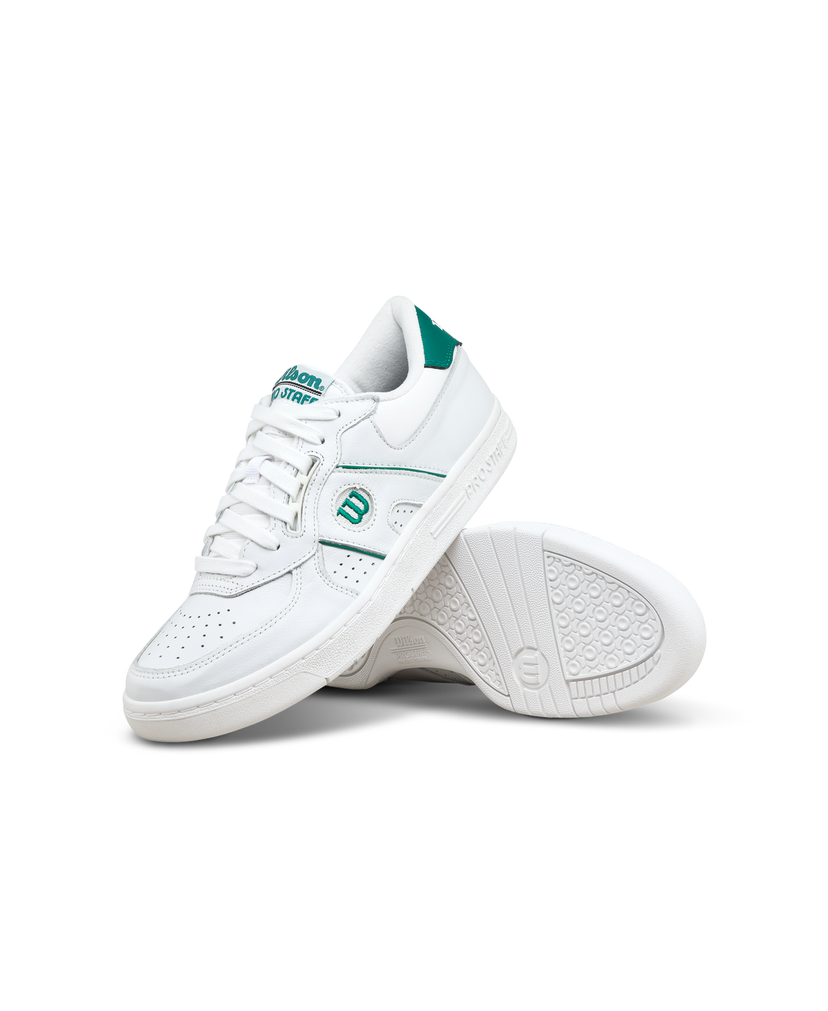 Wilson Pro Staff 87 Unisex Court Sneakers, White/White/Aventurine - alternate view 6