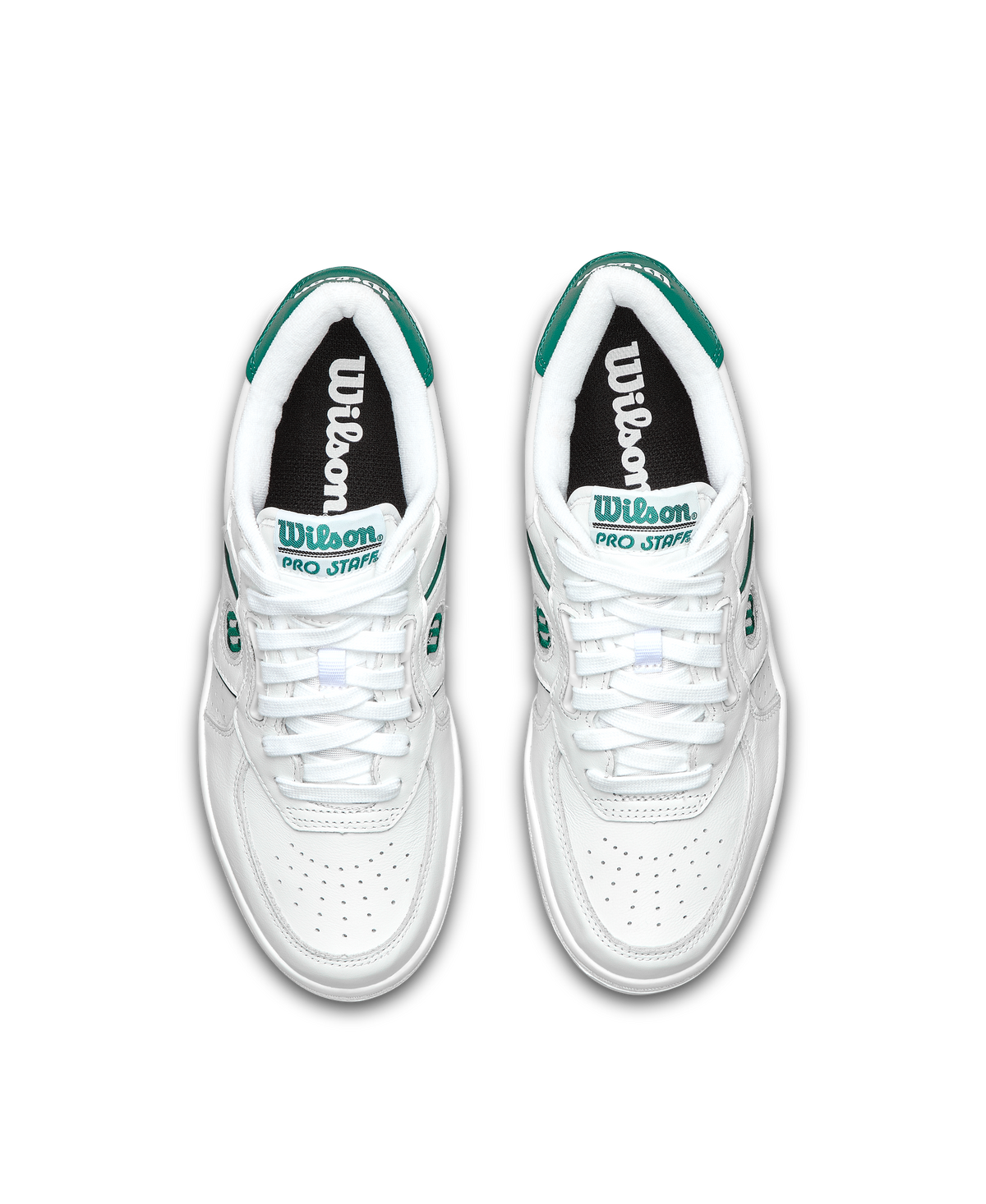 Wilson Pro Staff 87 Unisex Court Sneakers, White/White/Aventurine - alternate view 4