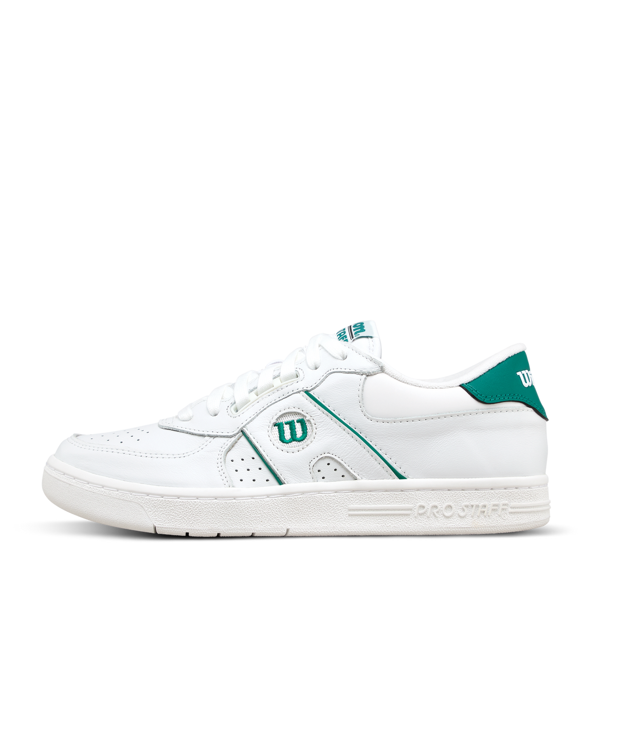 Wilson Pro Staff 87 Unisex Court Sneakers, White/White/Aventurine - main view