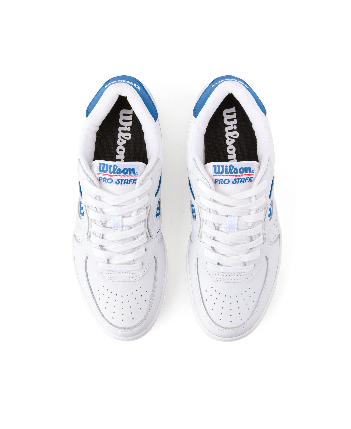 Wilson Pro Staff 87 Unisex Court Sneakers, White/White/Deja Vu Blue - alternate view 3