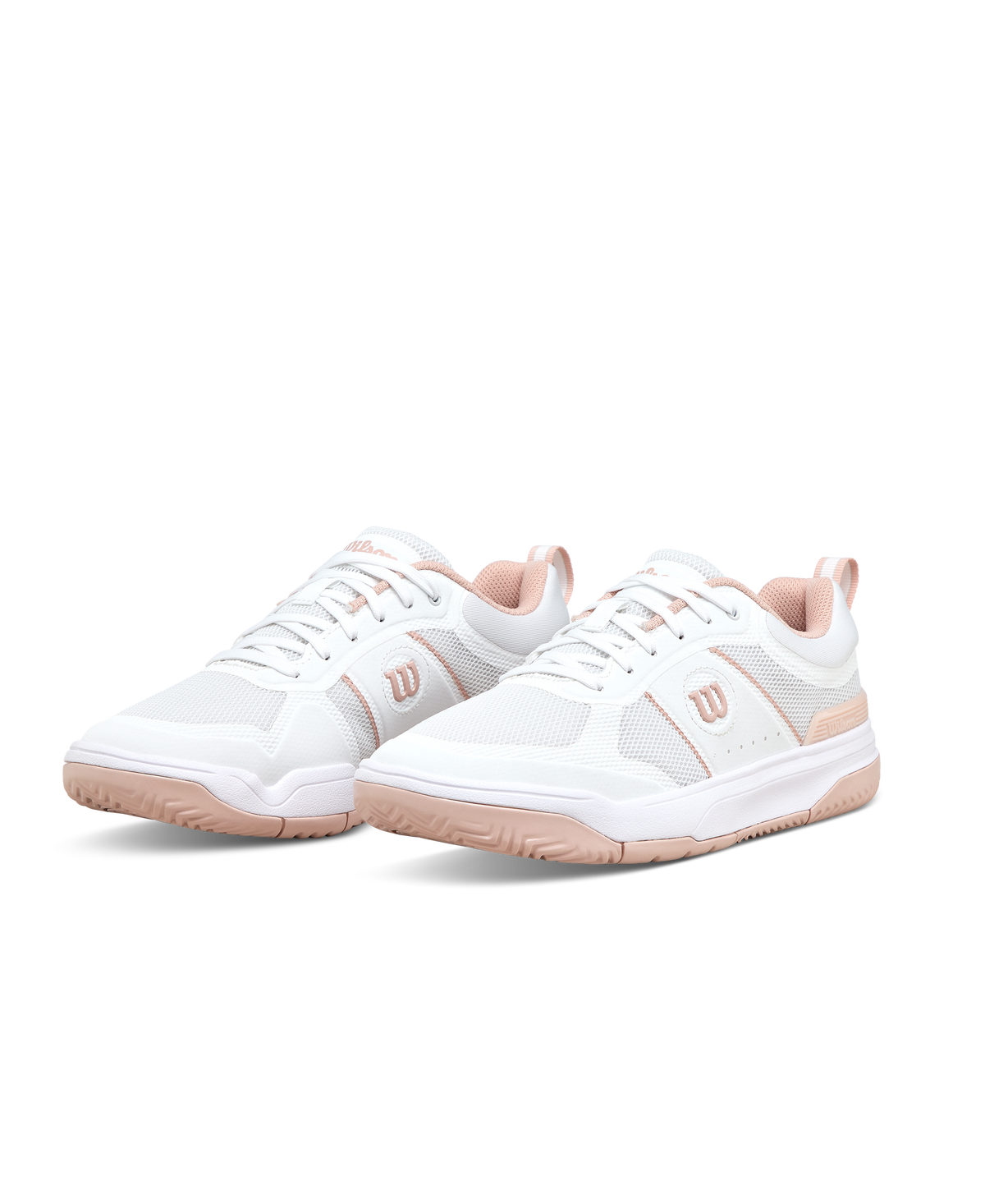 Wilson Pickle Pro Womens Pickleball Shoes, White/White/Cameo Rose - alternate view 6