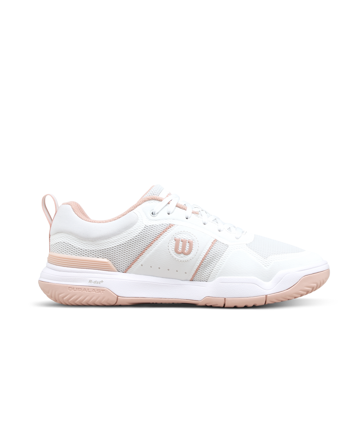 Wilson Pickle Pro Womens Pickleball Shoes, White/White/Cameo Rose - alternate view 1