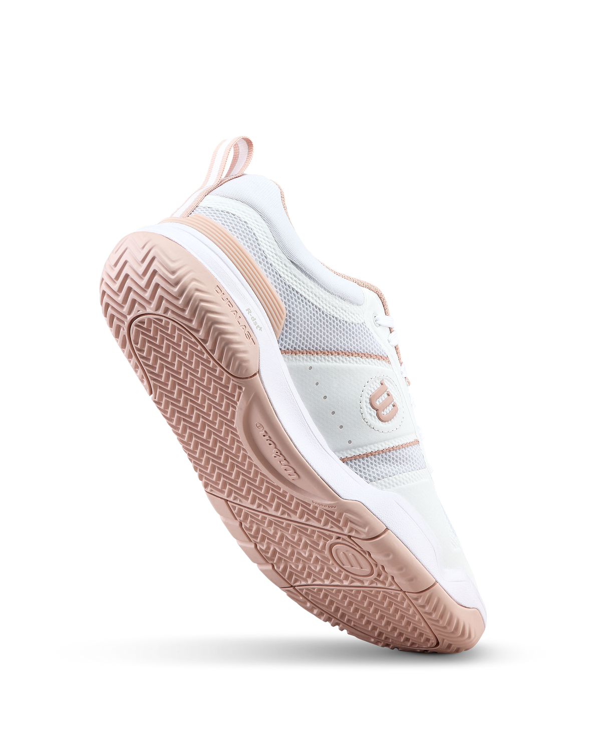 Wilson Pickle Pro Womens Pickleball Shoes, White/White/Cameo Rose - alternate view 2