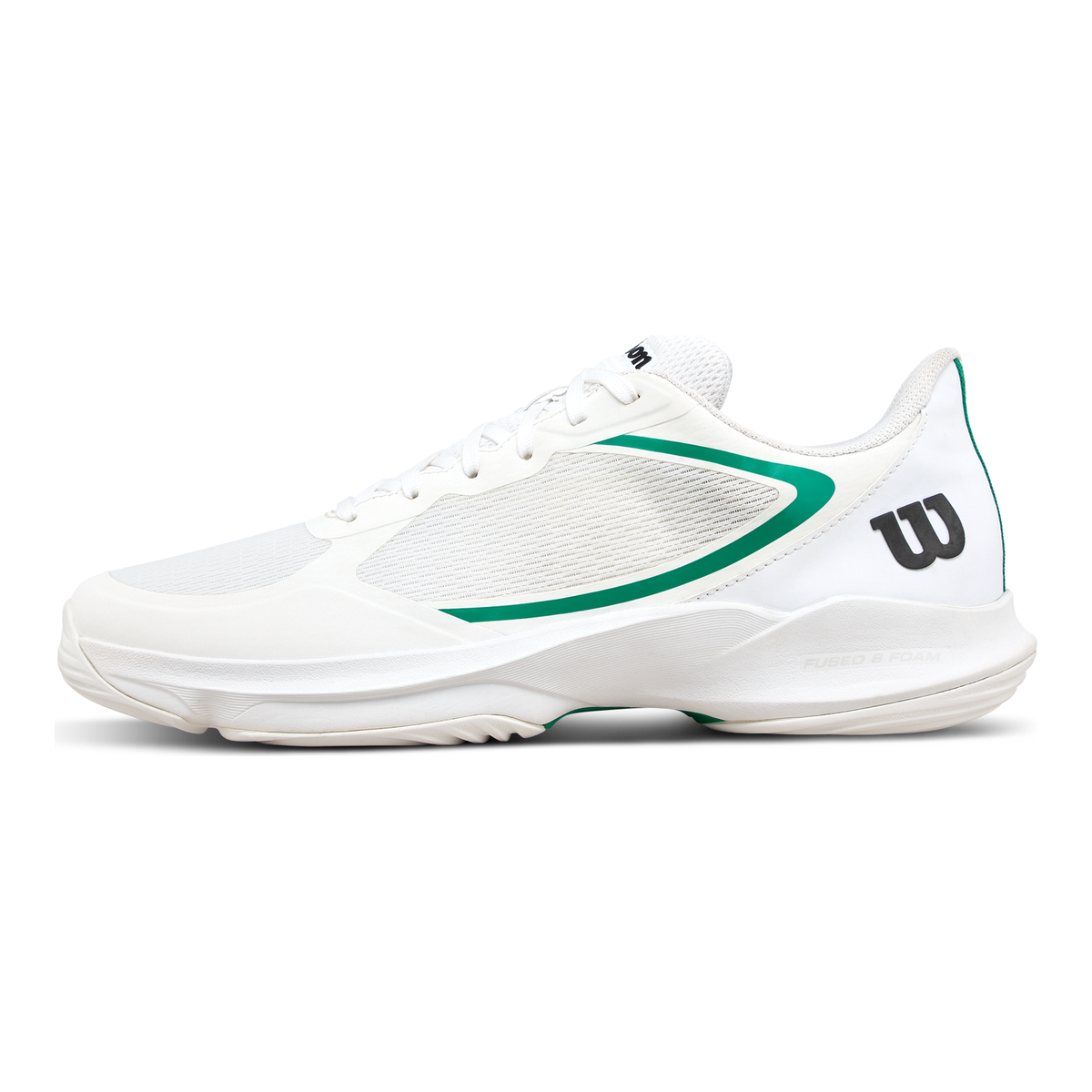 Wilson Hurakn Lite Mens Padel Shoes, White/White/Bosphorus - main view