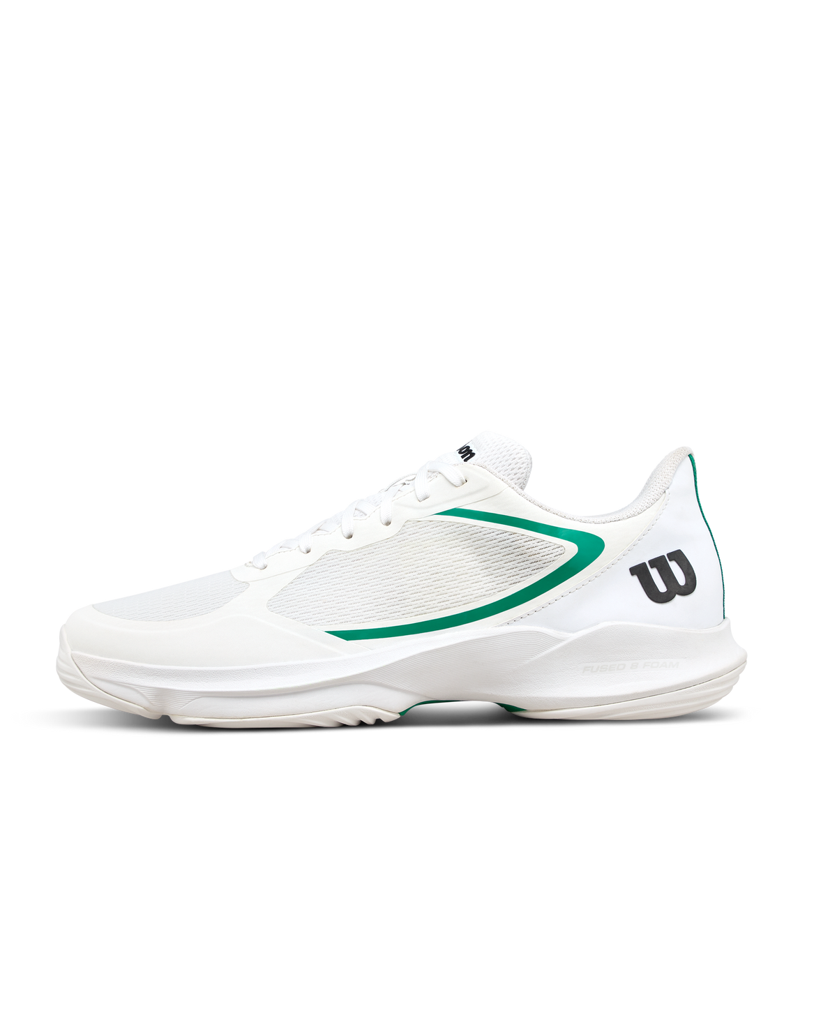 Wilson Hurakn Lite Mens Padel Shoes, White/White/Bosphorus - main view