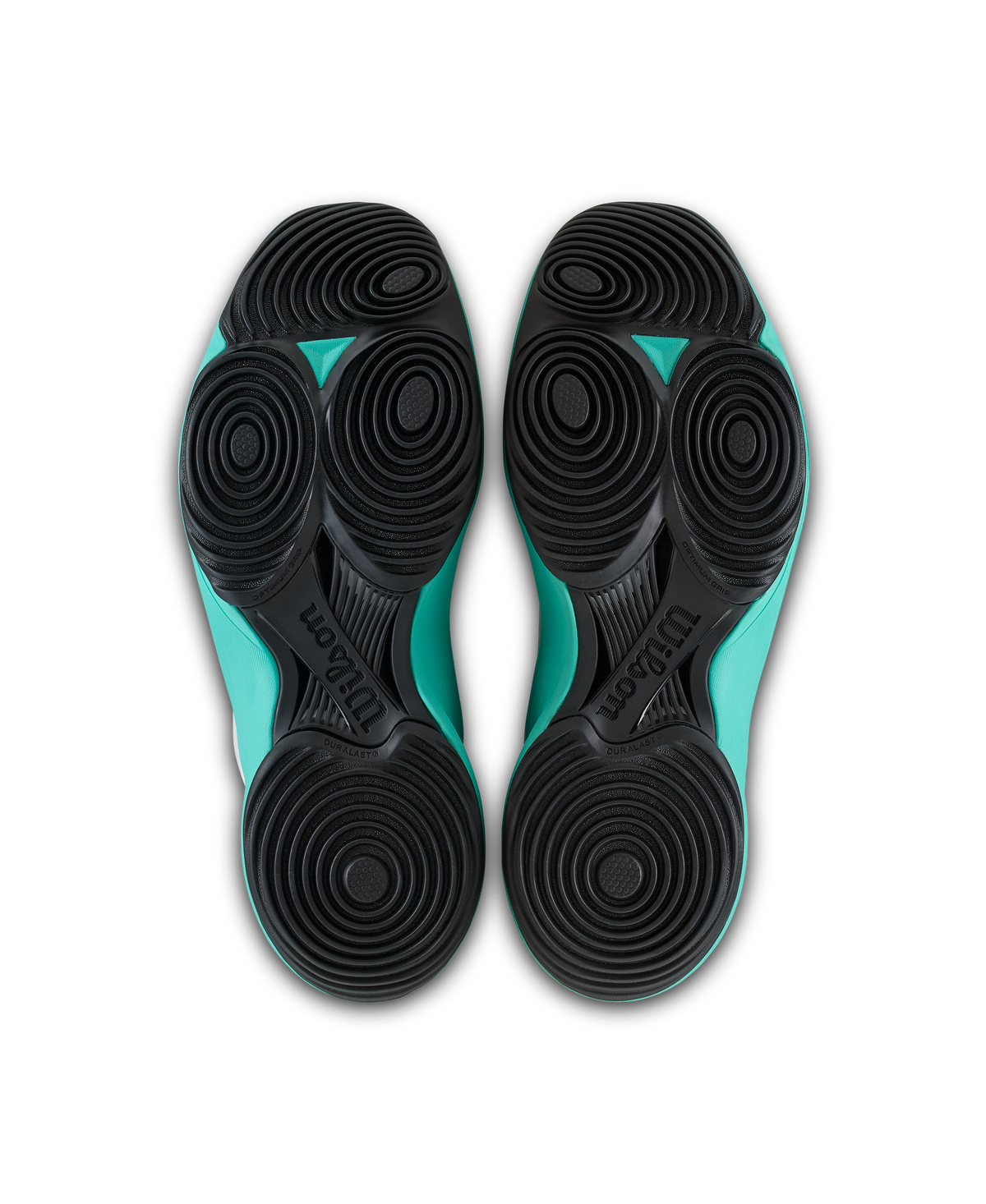 Wilson Hurakn Lite Womens Padel Shoes, White/Turquoise/Black, Size 9.5 - pair view