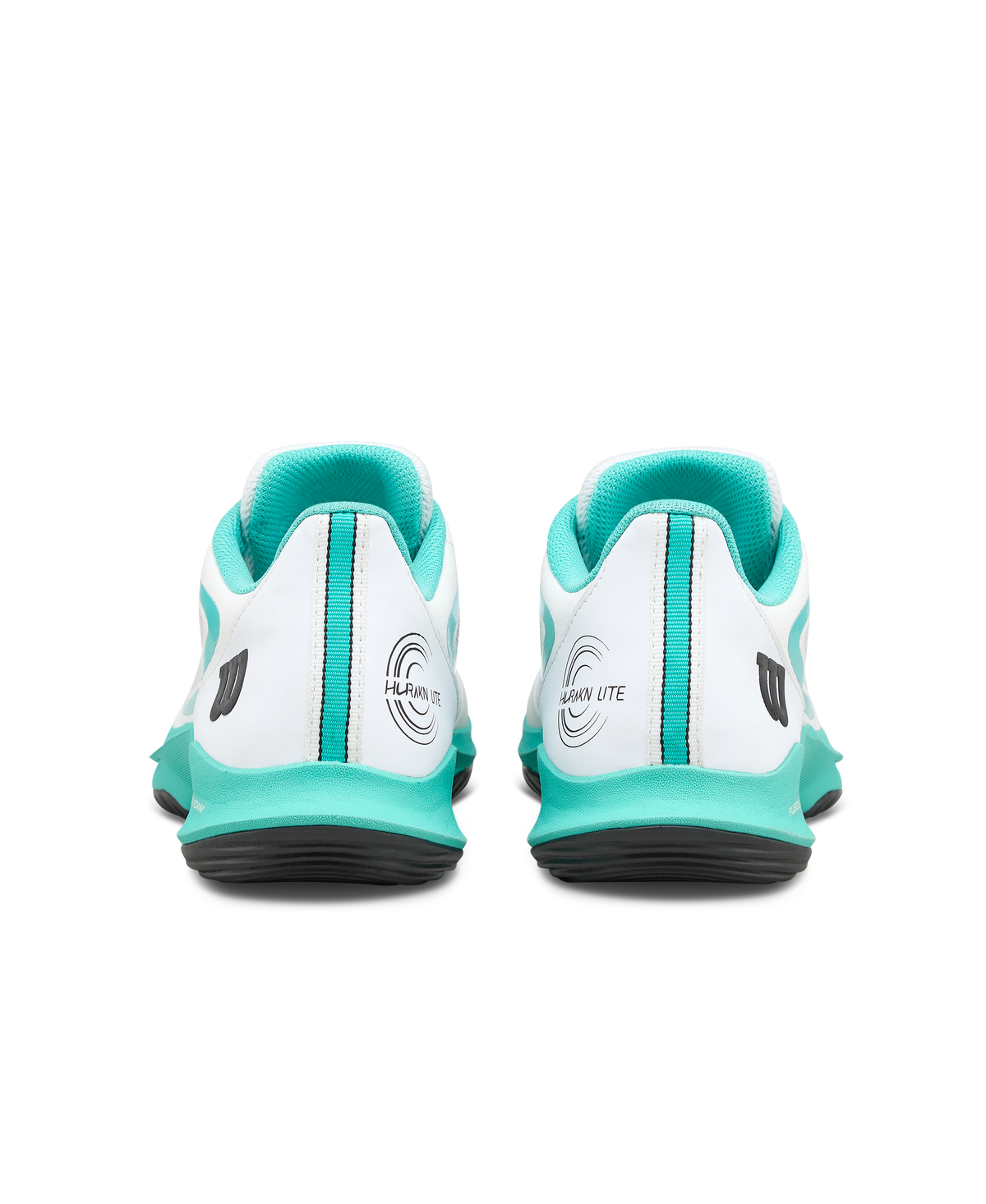 Wilson Hurakn Lite Womens Padel Shoes, White/Turquoise/Black, Size 9.5 - alternate view 4