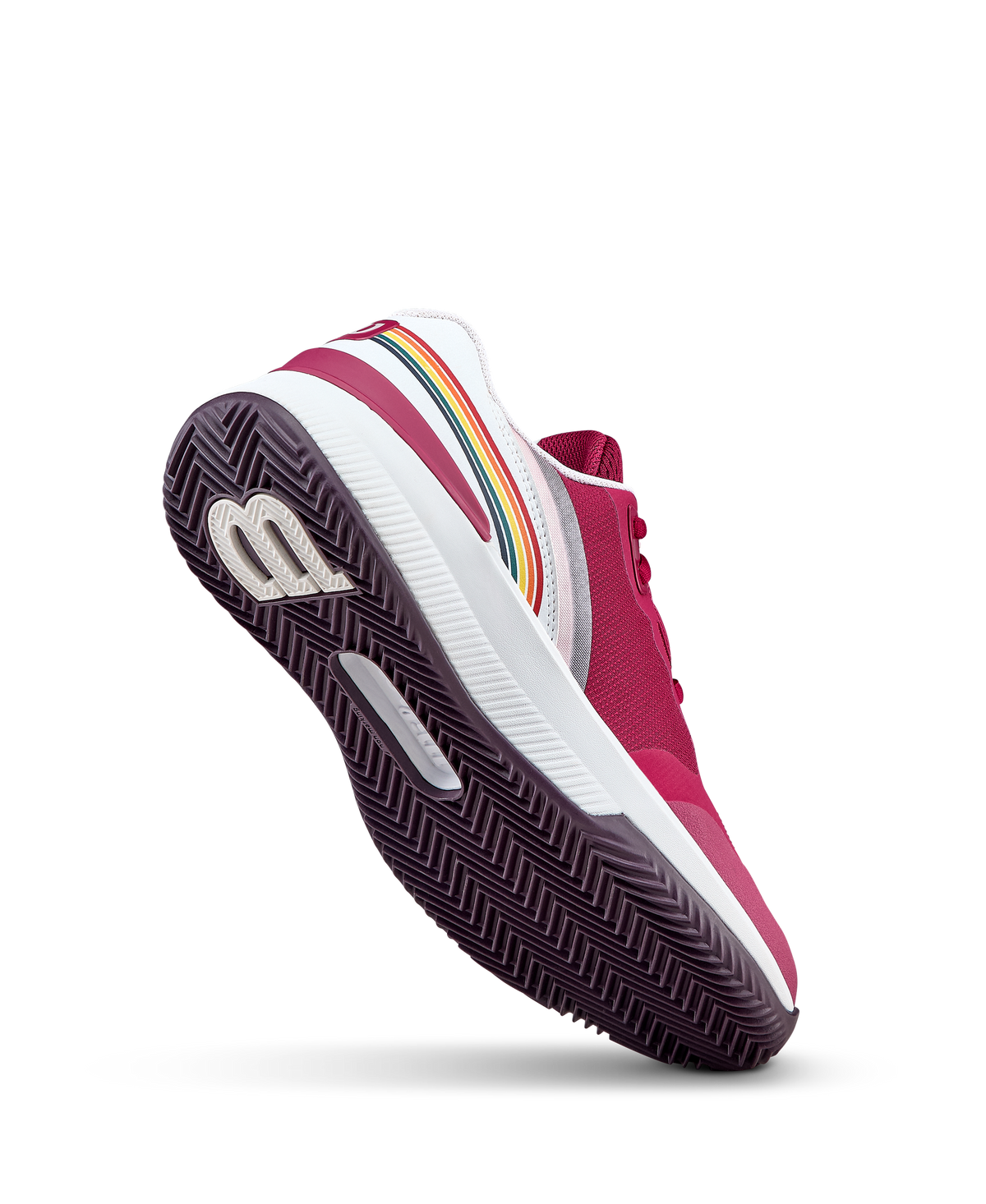 Wilson Intrigue Pro Clay Roland-Garros Womens Tennis Shoes, Beaujolais/White/Plum Perfect - alternate view 2