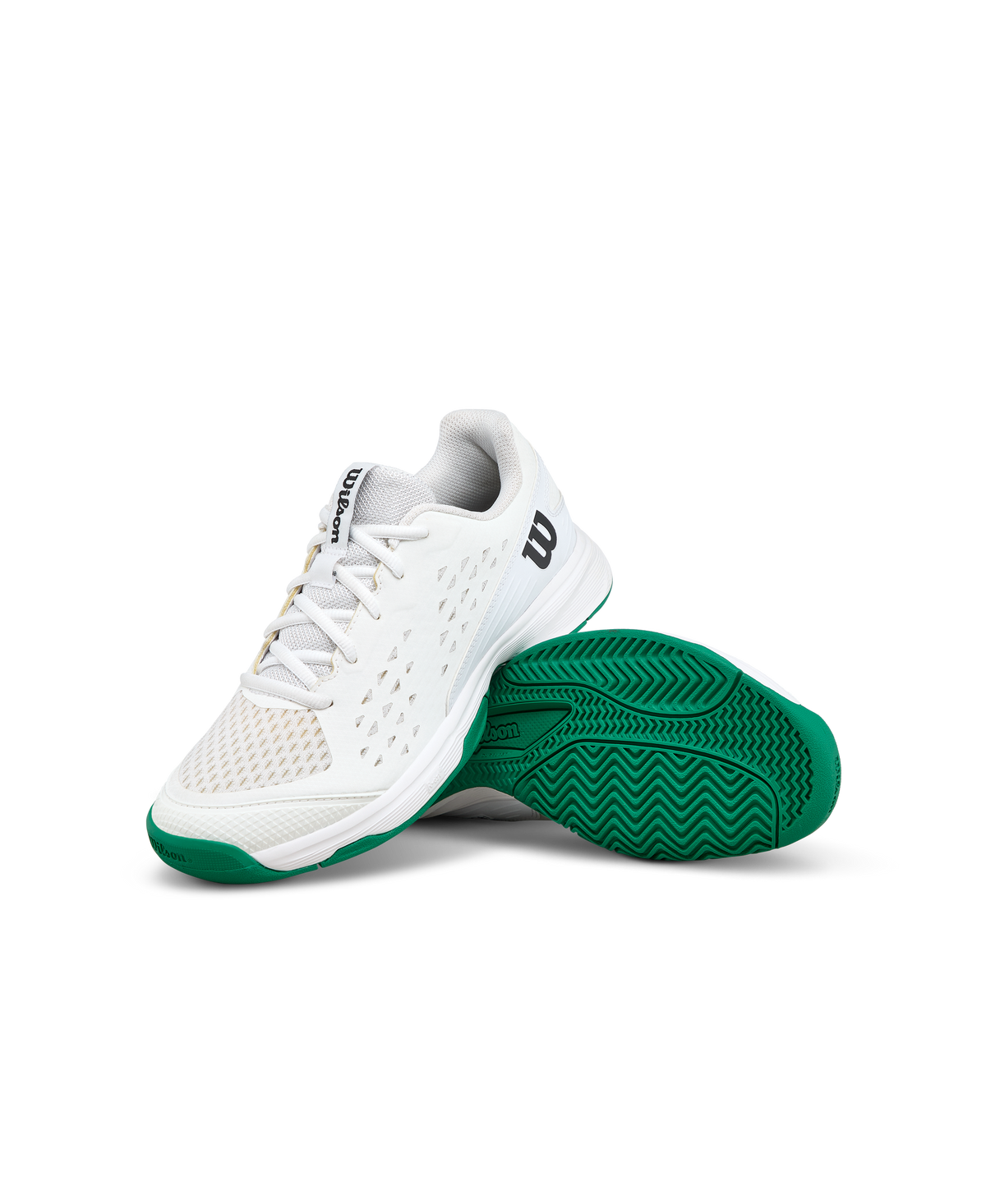 Wilson Rush Pro L Junior Tennis Shoes, White/Bosphorus - alternate view 6