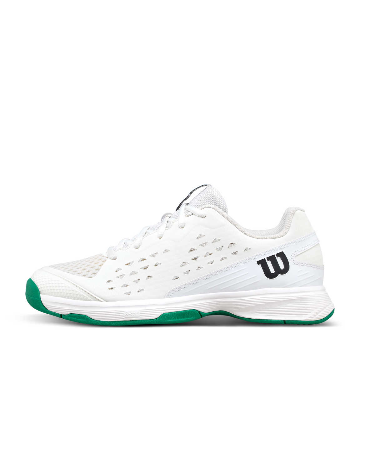 Wilson Rush Pro L Junior Tennis Shoes, White/Bosphorus - main view