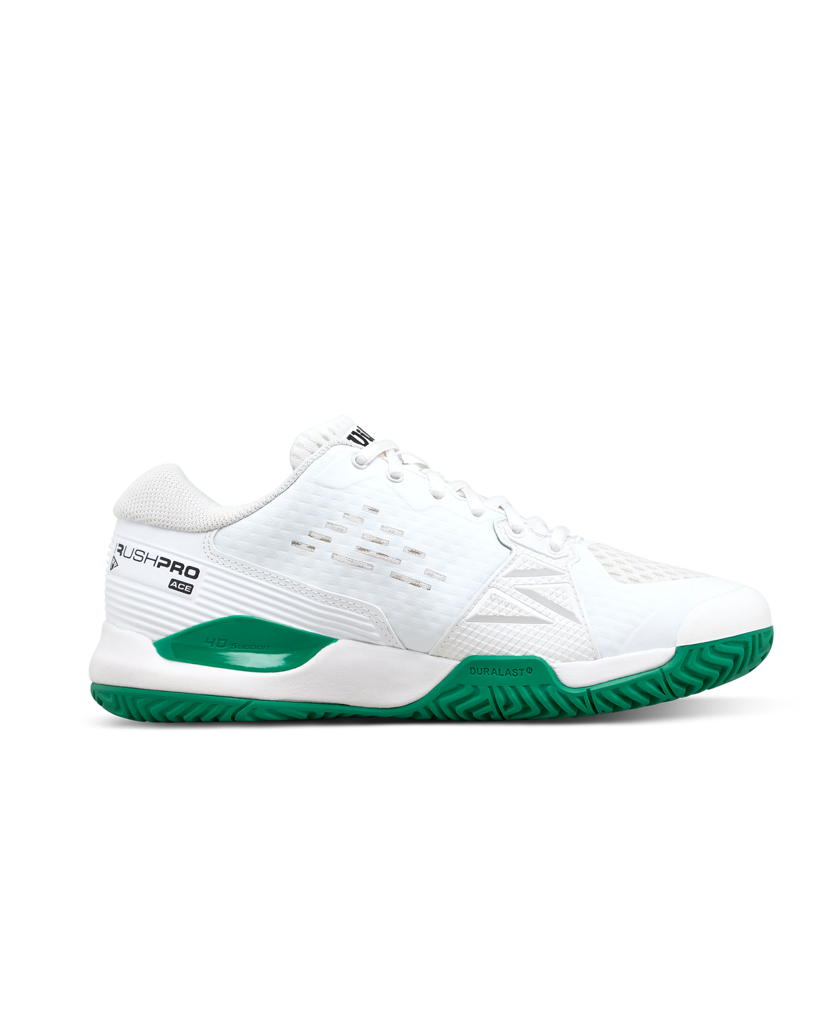 Wilson Rush Pro Ace Junior Tennis Shoes, White/Bosphorus - alternate view 1