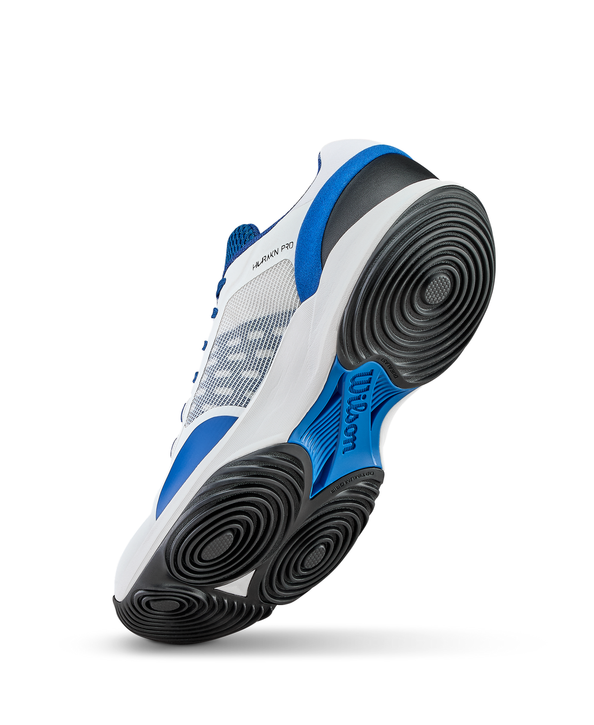 Wilson Hurakn Pro V2 Mens Padel Shoes, White/Deja Vu Blue/Black - alternate view 3
