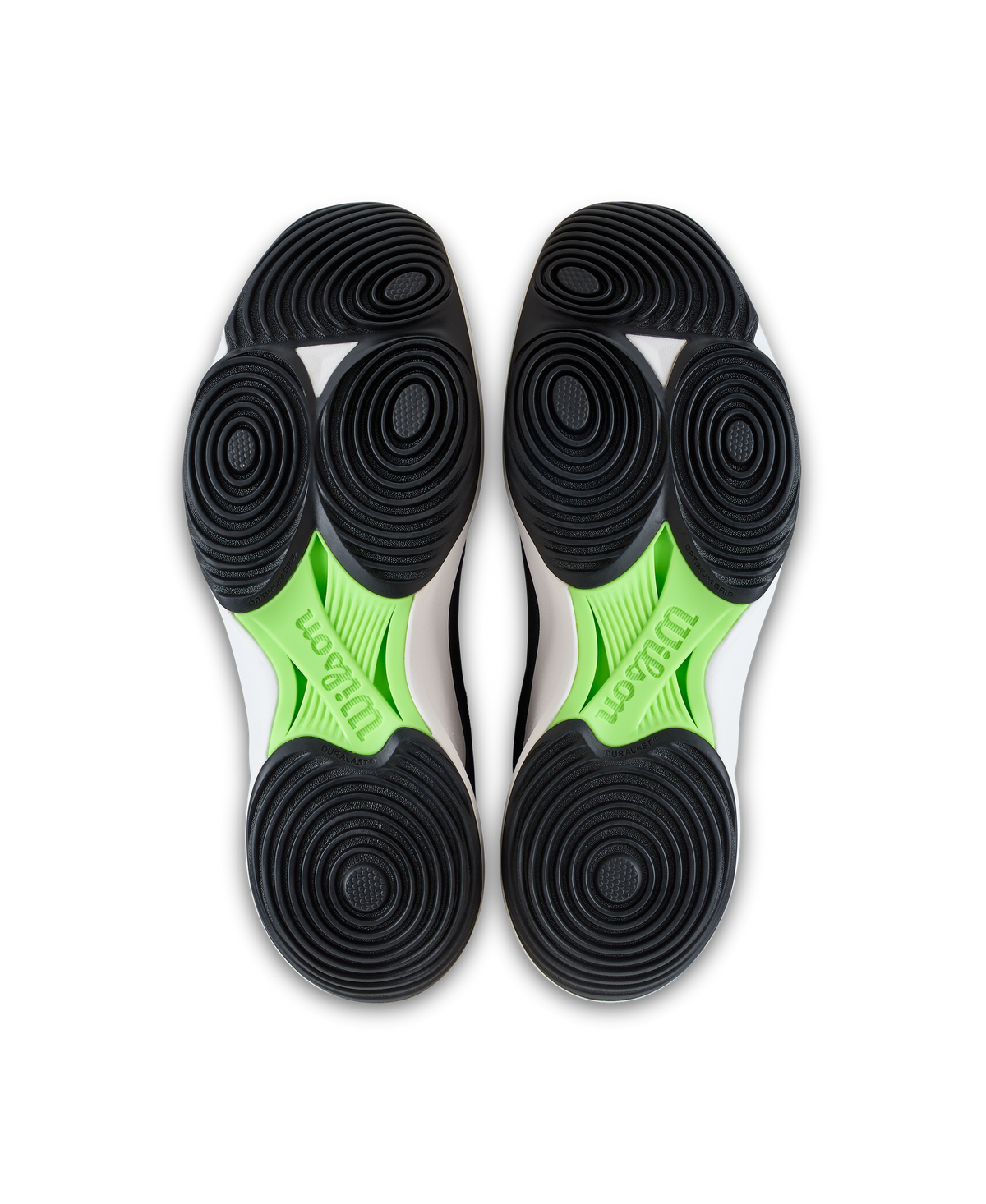 Wilson Hurakn Pro V2 Mens Padel Shoes, Black/White/Green Gecko - pair view