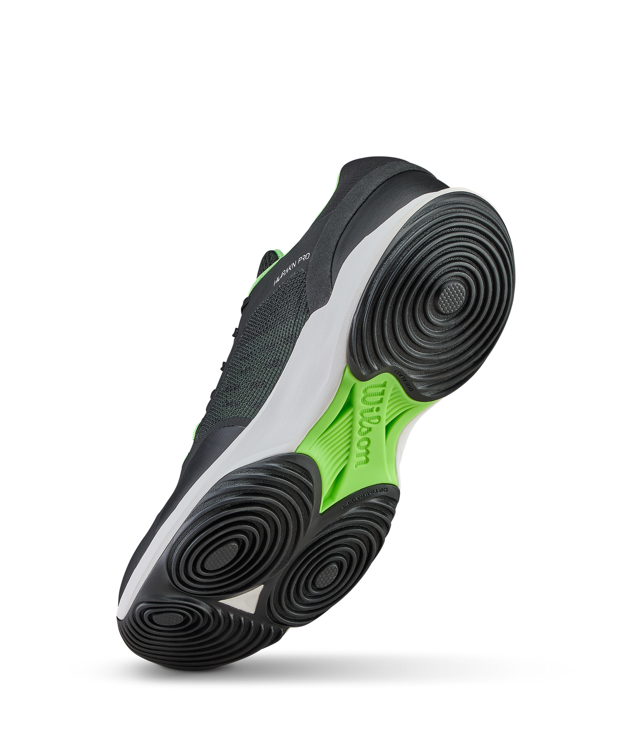 Wilson Hurakn Pro V2 Mens Padel Shoes, Black/White/Green Gecko - alternate view 3