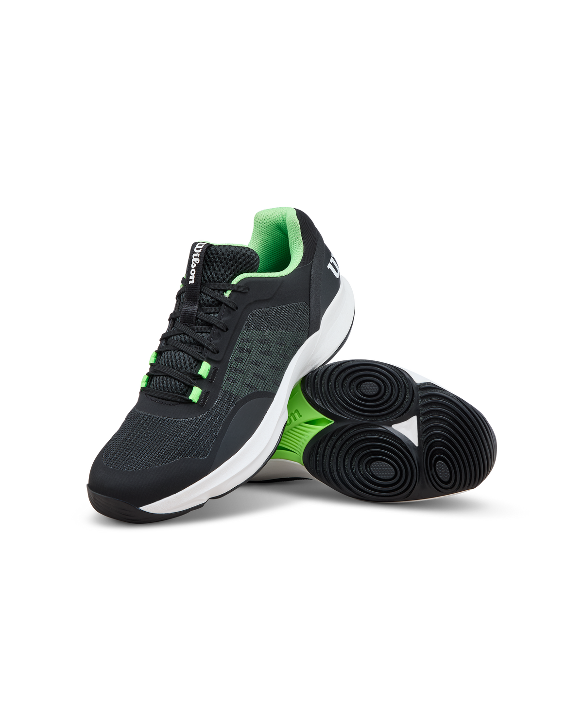 Wilson Hurakn Pro V2 Mens Padel Shoes, Black/White/Green Gecko - alternate view 6