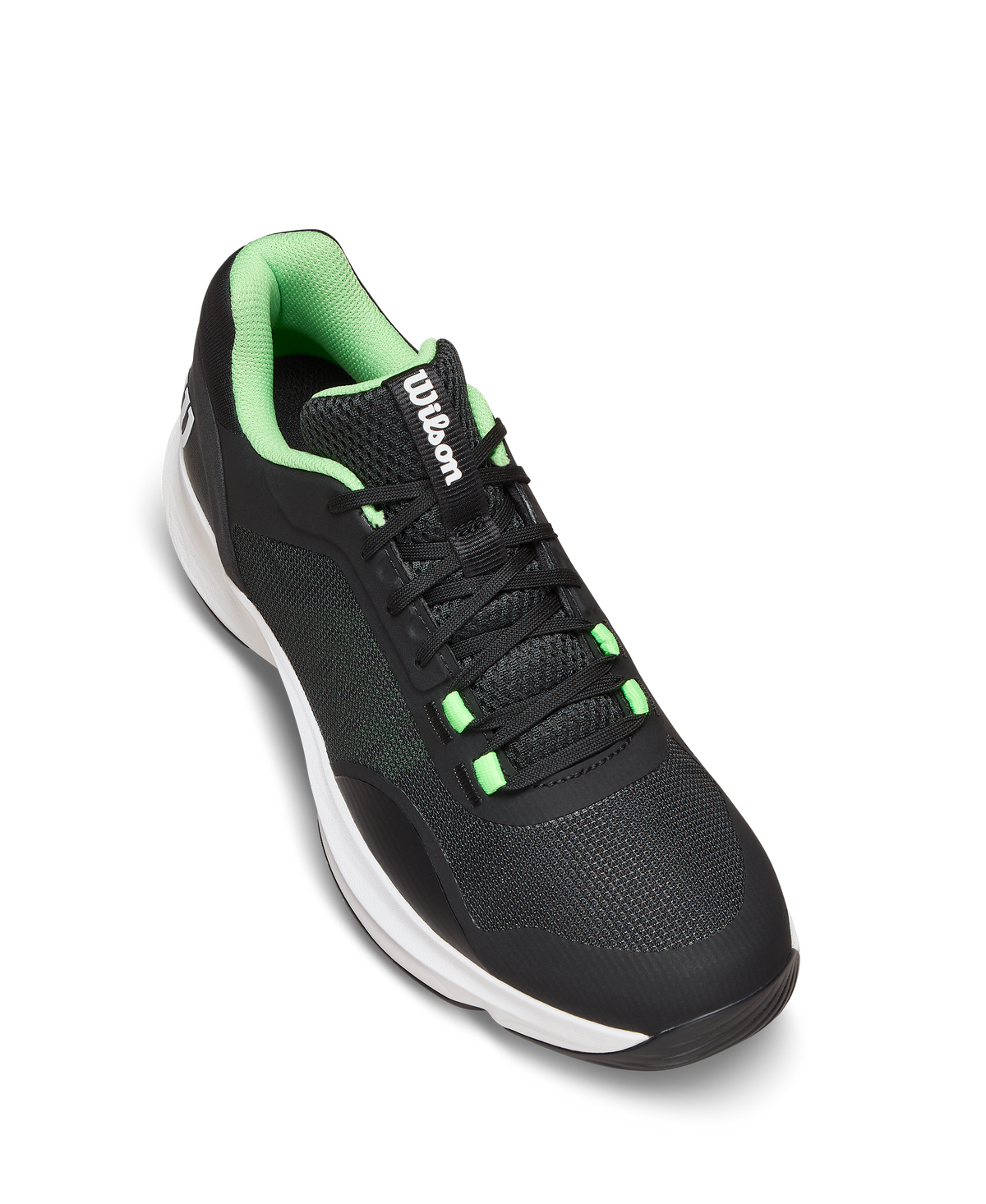 Wilson Hurakn Pro V2 Mens Padel Shoes, Black/White/Green Gecko - alternate view 2
