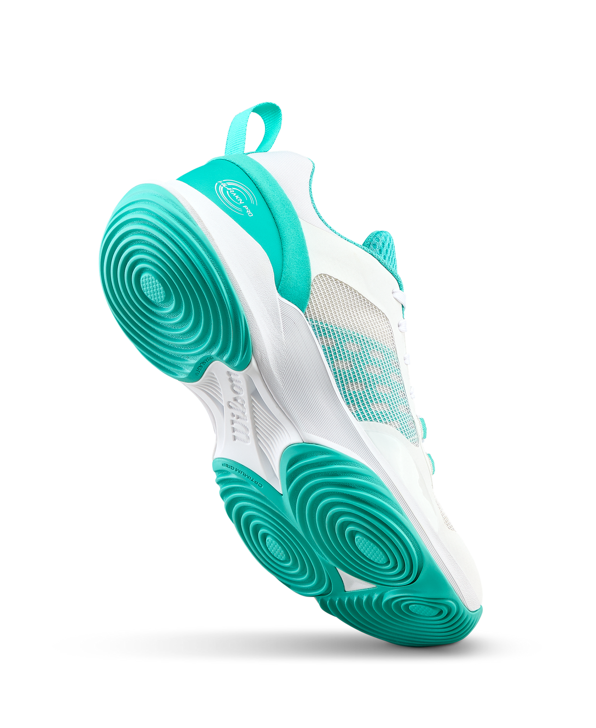 Wilson Hurakn Pro V2 Womens Padel Shoes, White/Turquoise - alternate view 3