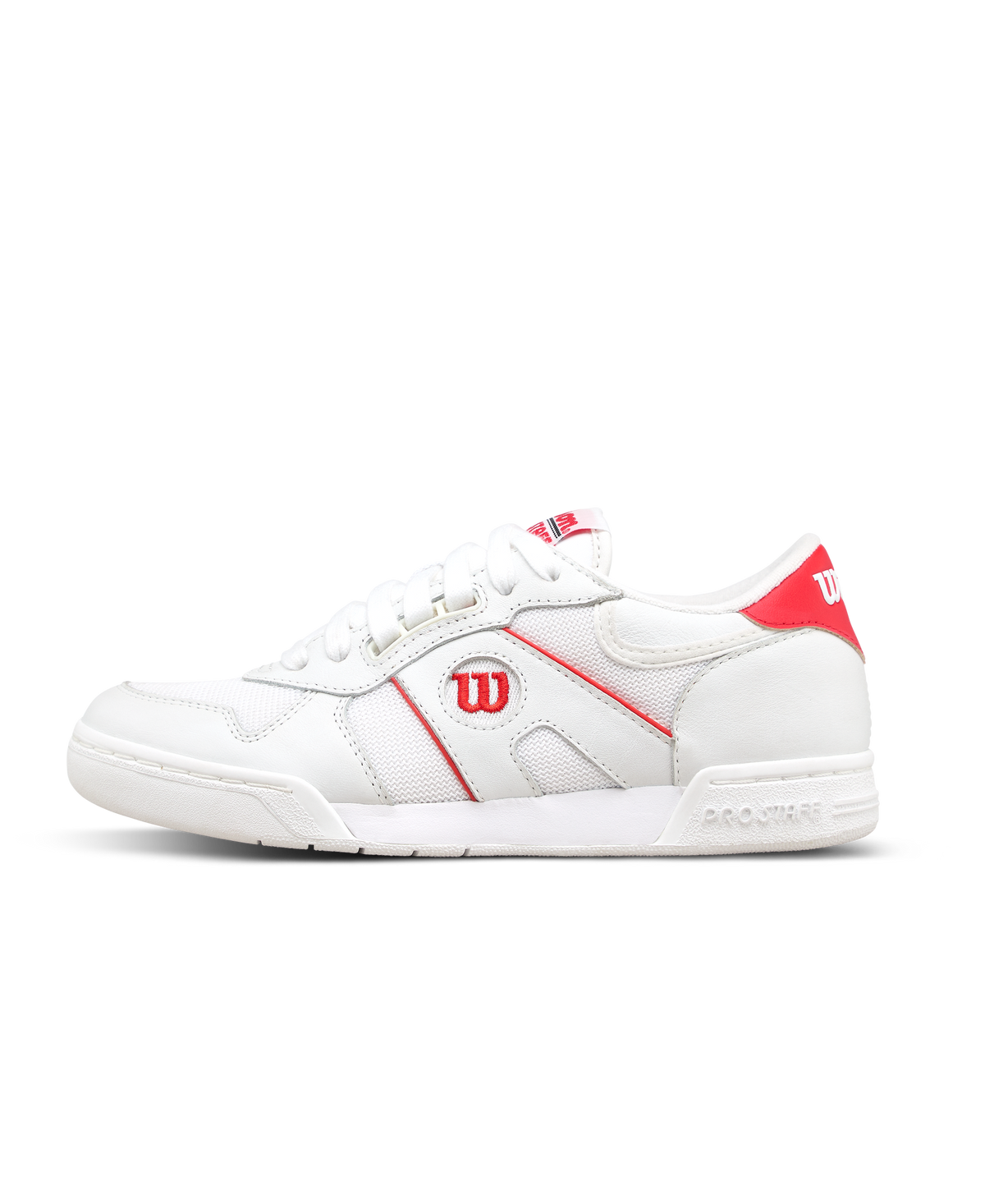 Wilson Pro Staff 87 Mesh Womens Tennis Shoes, White/White/Infrared - main view