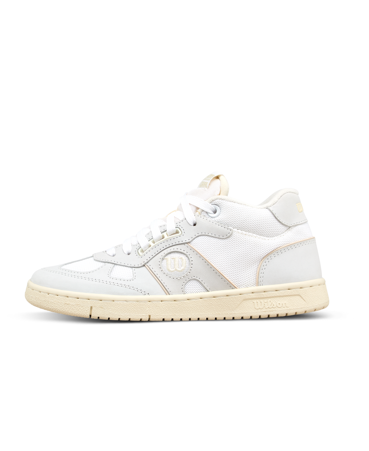 Wilson Pro Staff 87 Mid Womens Tennis Shoes, White/Tofu/Seedpearl - main view