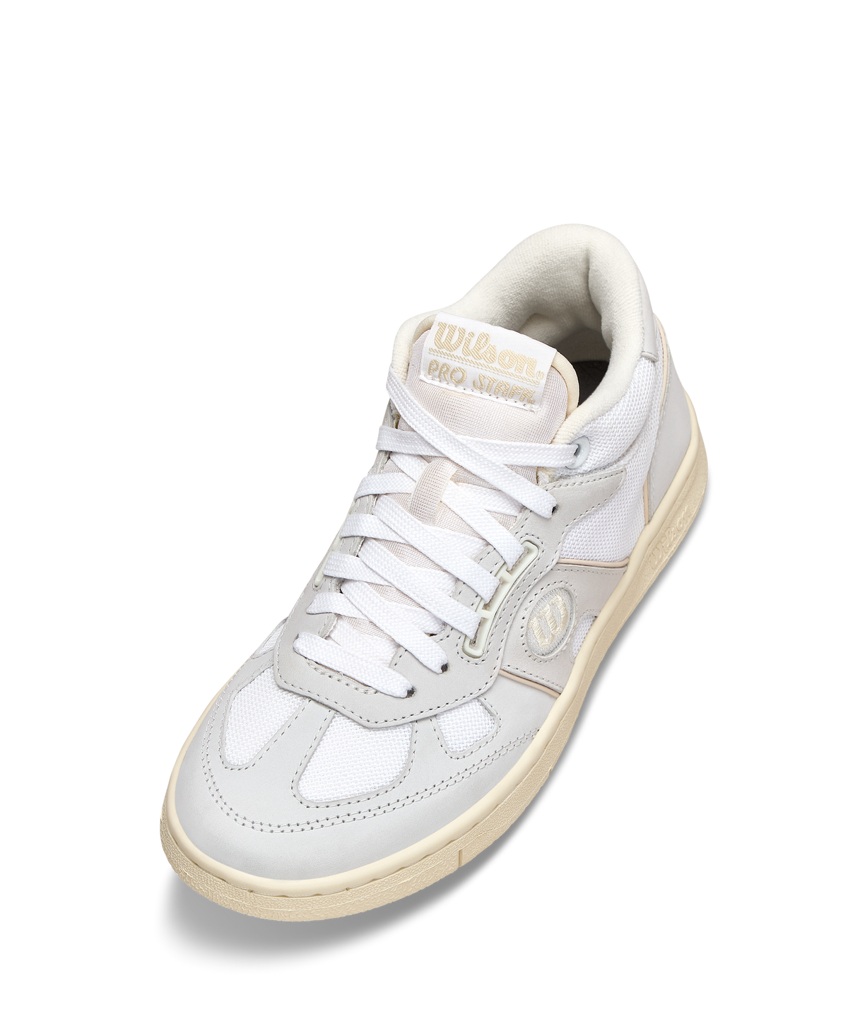 Wilson Pro Staff 87 Mid Womens Tennis Shoes, White/Tofu/Seedpearl - alternate view 2