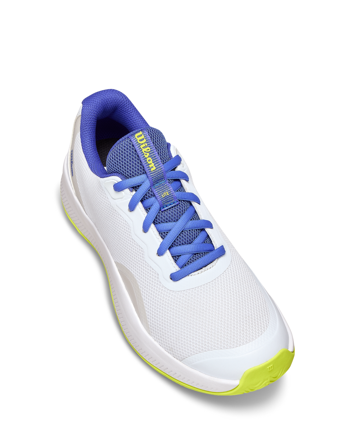 Wilson Intrigue Lite Womens Tennis Shoes, White/Amparo Blue/Safety Yellow, Size 9 - alternate view 3