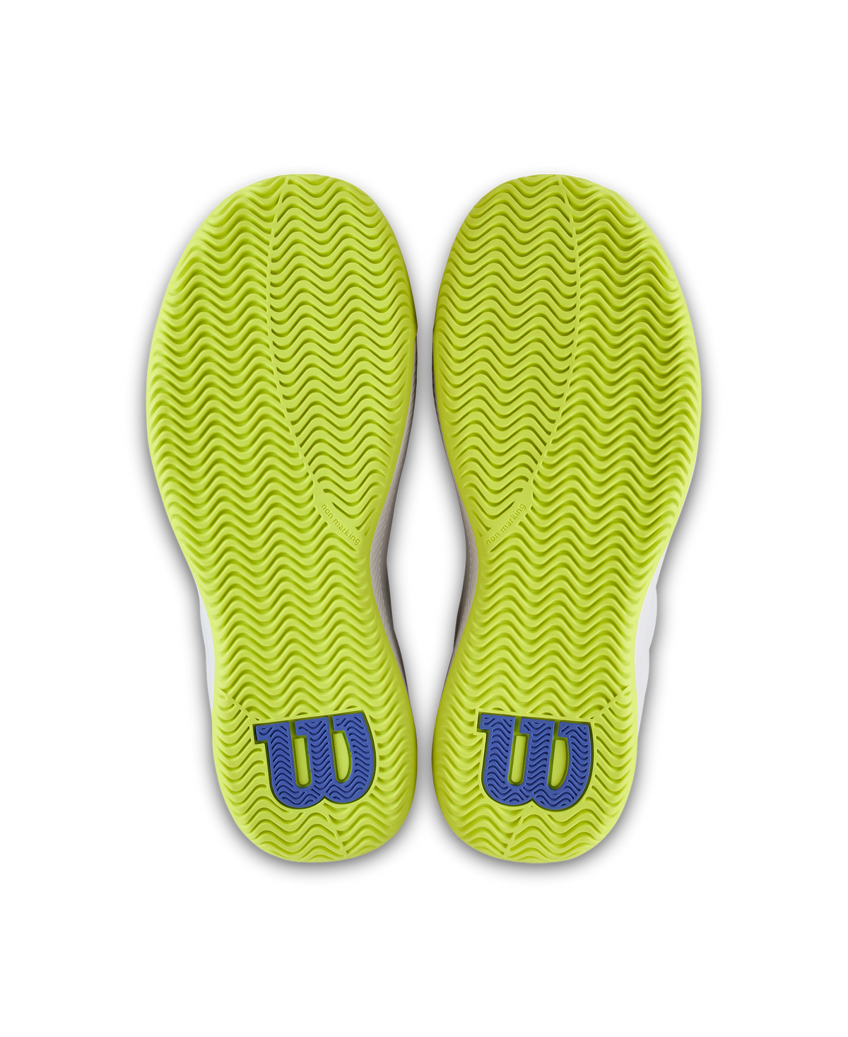 Wilson Intrigue Lite Womens Tennis Shoes, White/Amparo Blue/Safety Yellow, Size 9 - pair view