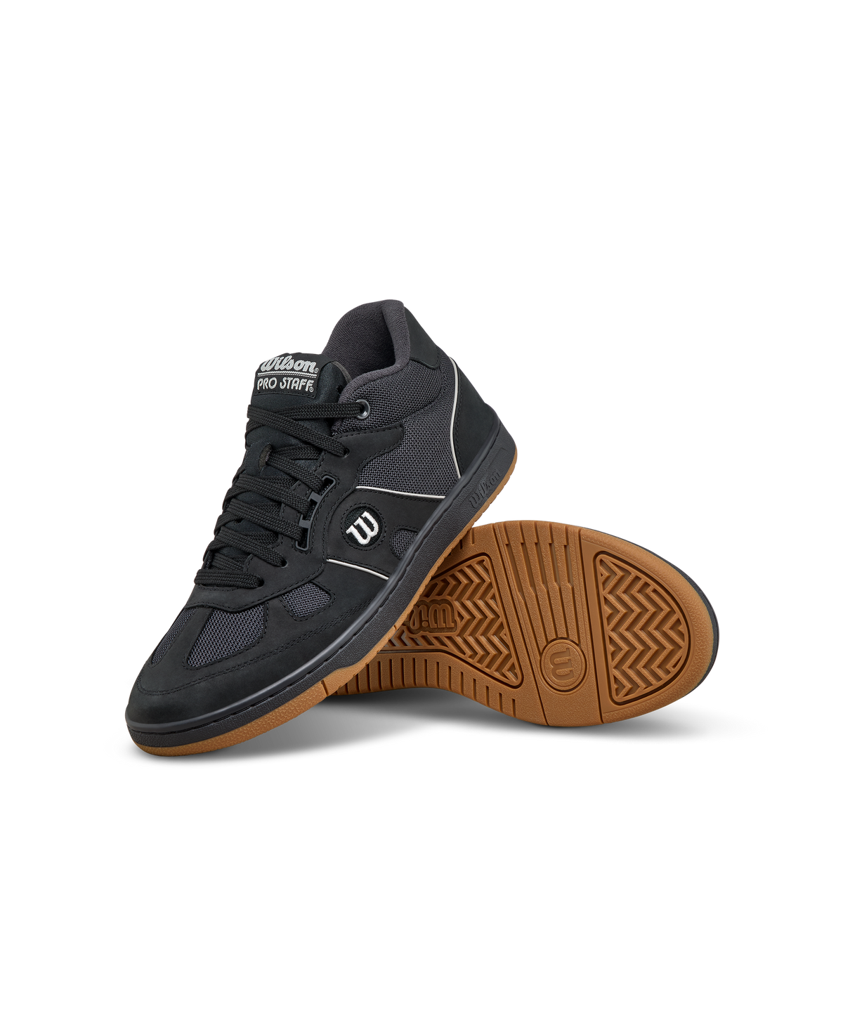Wilson Pro Staff 87 Mid Mens Sneakers, Black/Phantom/Gum - alternate view 6