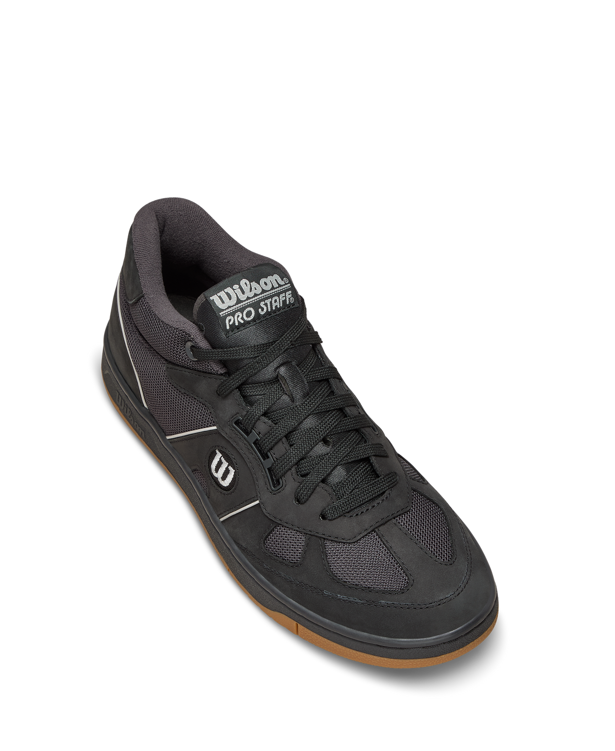Wilson Pro Staff 87 Mid Mens Sneakers, Black/Phantom/Gum - alternate view 3