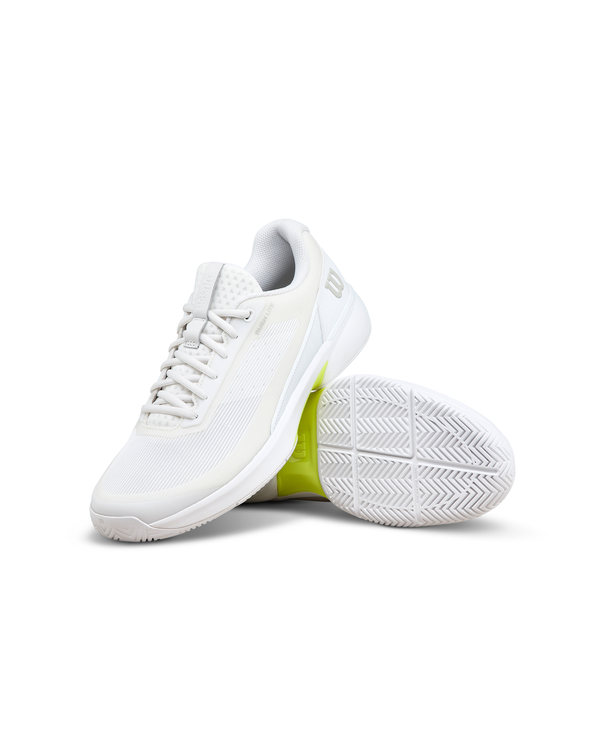 Wilson Rush Lite 5 Mens Tennis Shoes, White/White/White - alternate view 6