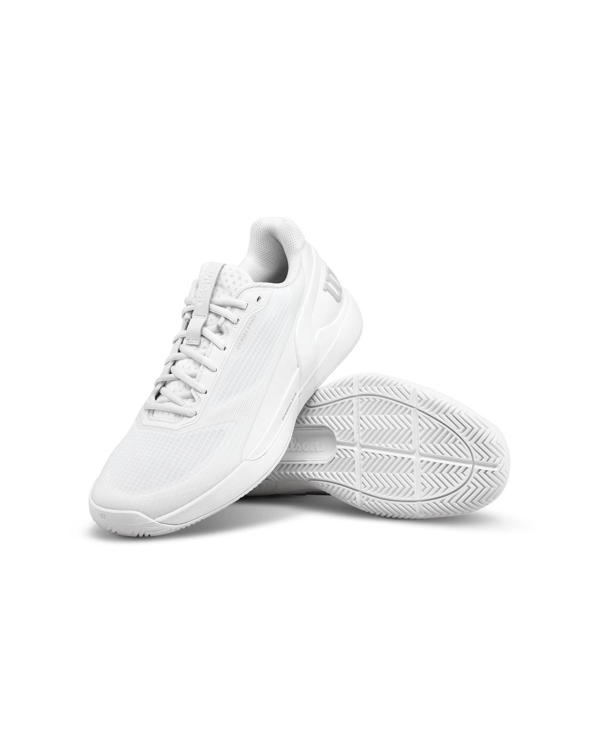 Wilson Rush Pro 5 Mens Tennis Shoes, White/White/White - alternate view 6