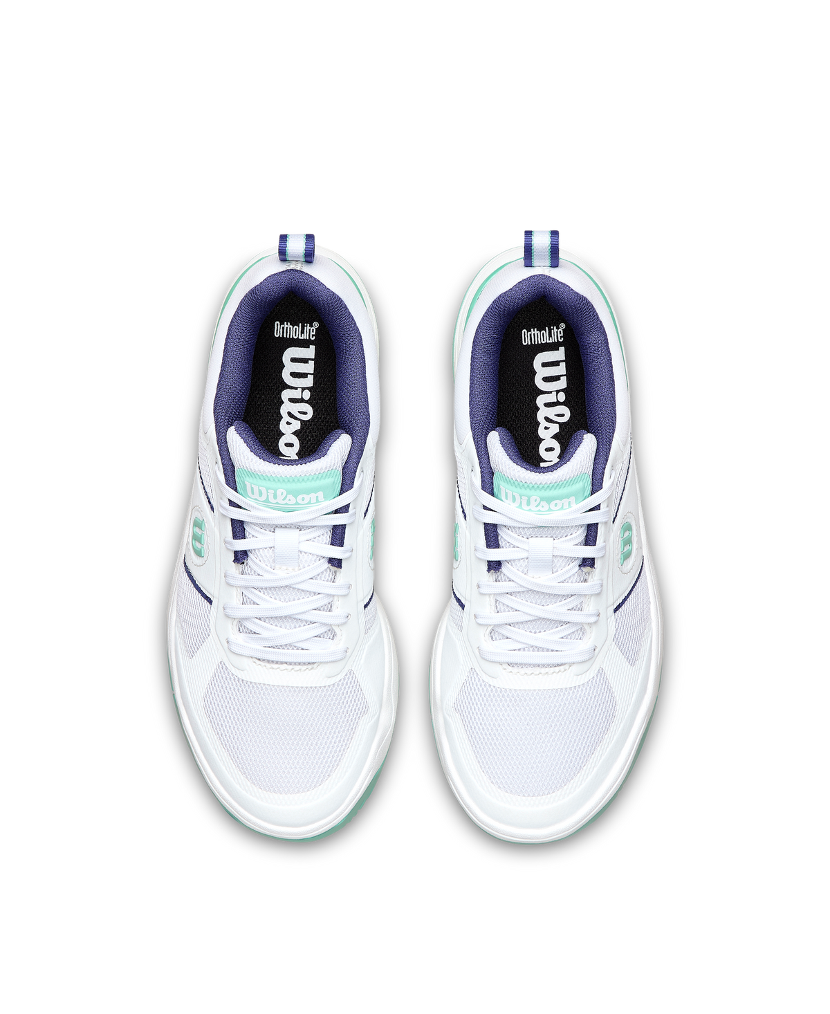Wilson Pickle Pro Womens Pickleball Shoes, White/Bay/Skipper Blue - alternate view 5