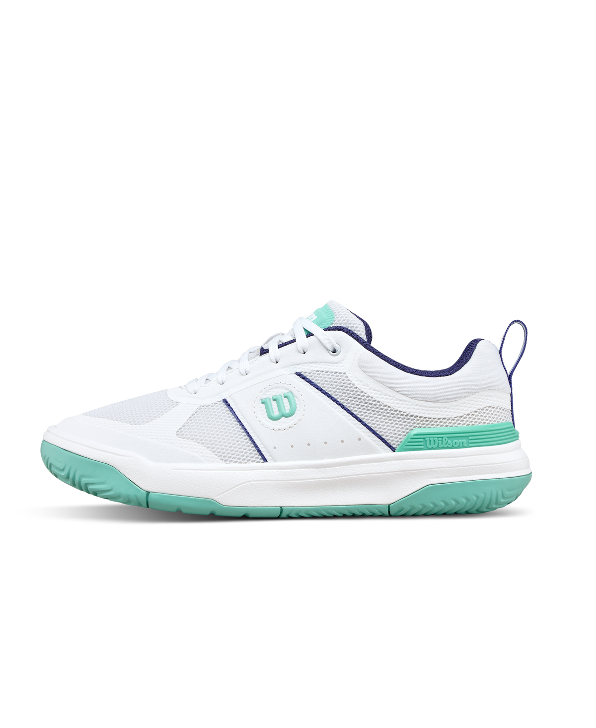 Wilson Pickle Pro Womens Pickleball Shoes, White/Bay/Skipper Blue - main view