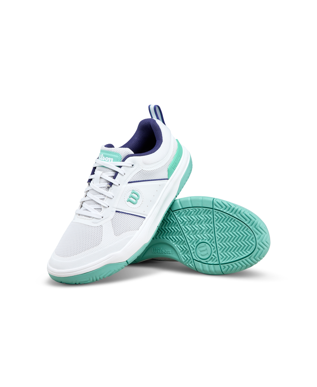 Wilson Pickle Pro Womens Pickleball Shoes, White/Bay/Skipper Blue - alternate view 7