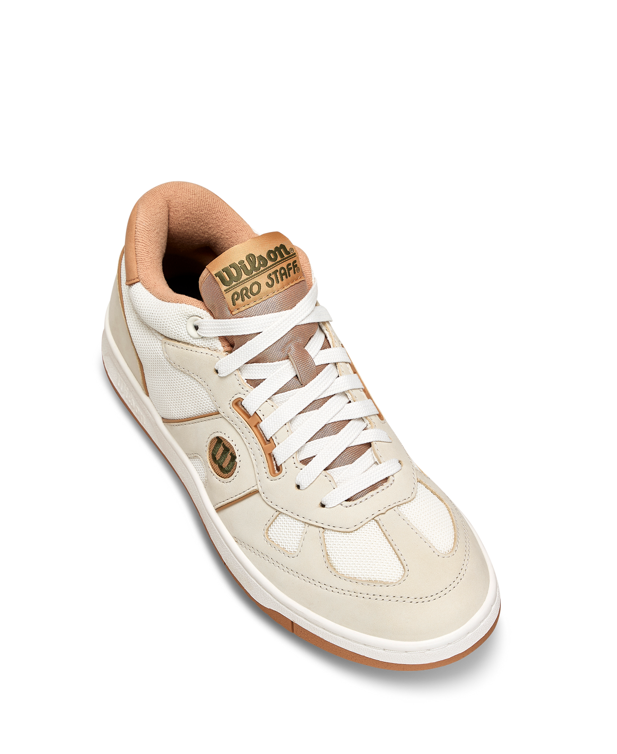 Wilson Pro Staff 87 Mid Mens Tennis Sneakers, Tofu/Tanzine/Grape Leaf - alternate view 3