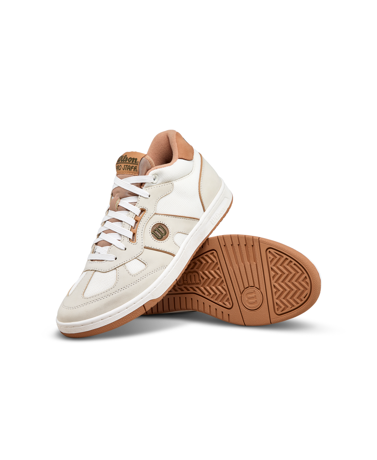 Wilson Pro Staff 87 Mid Mens Tennis Sneakers, Tofu/Tanzine/Grape Leaf - alternate view 7