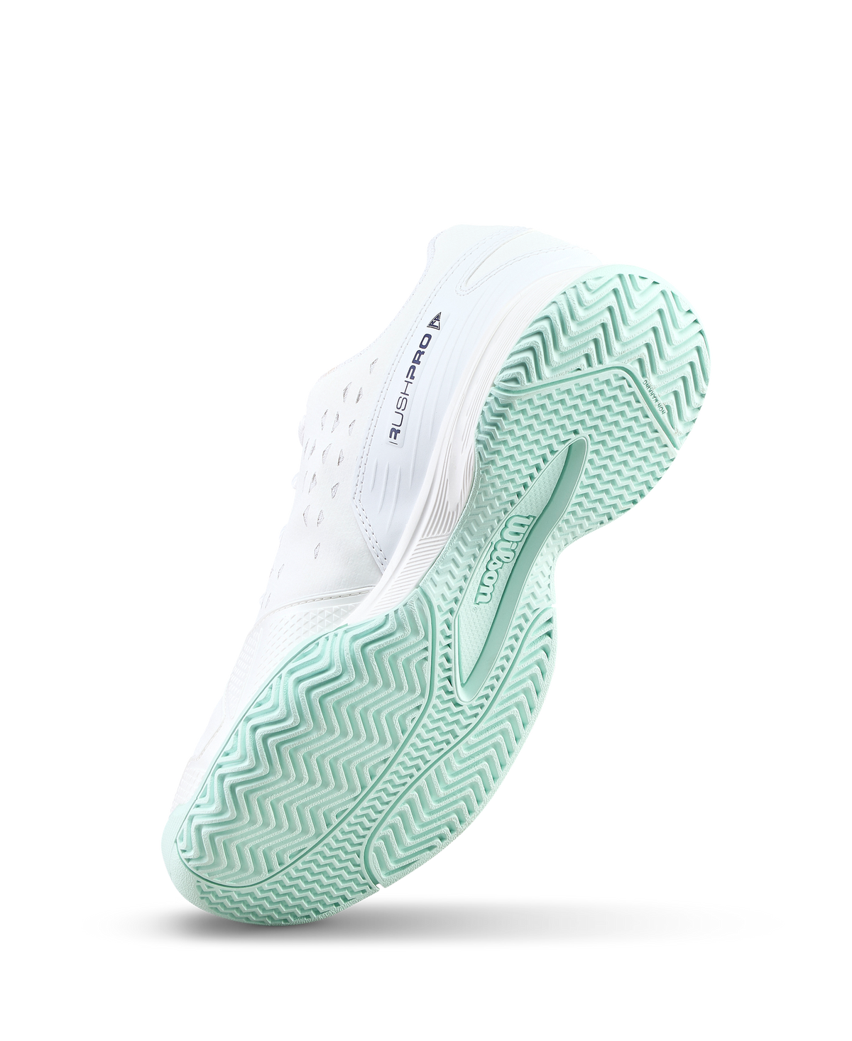 Wilson Rush Pro L Junior Tennis Shoes, White/Bay/Skipper Blue - alternate view 4