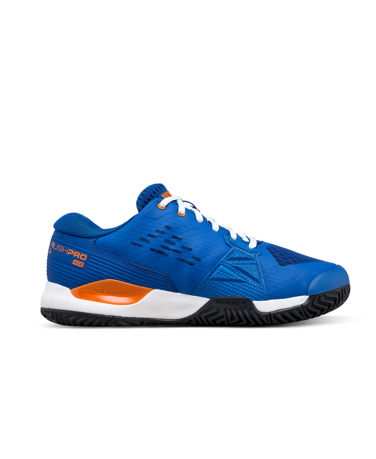 Wilson Rush Pro Ace Junior Tennis Shoes, Deja Vu Blue/Orange Tiger/White - alternate view 1