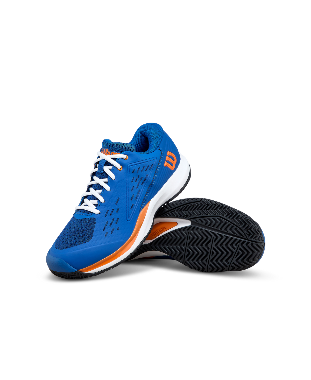 Wilson Rush Pro Ace Junior Tennis Shoes, Deja Vu Blue/Orange Tiger/White - alternate view 7