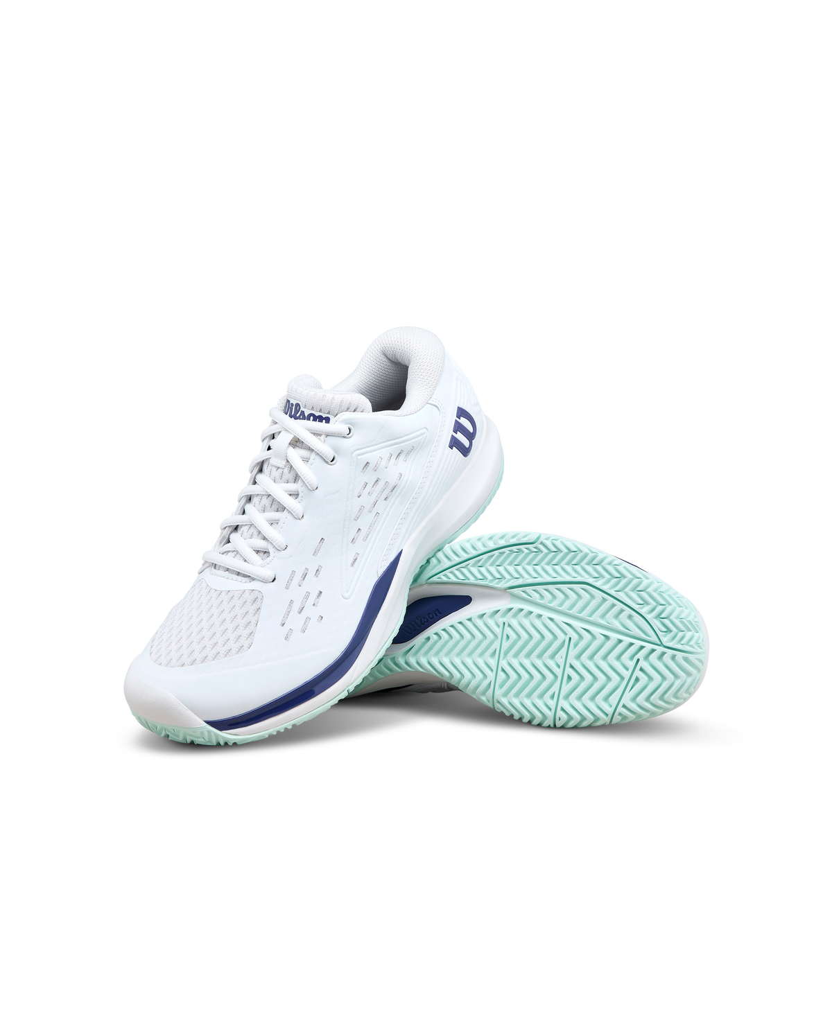 Wilson Rush Pro Ace Junior Tennis Shoes, White/Bay/Skipper Blue - alternate view 6