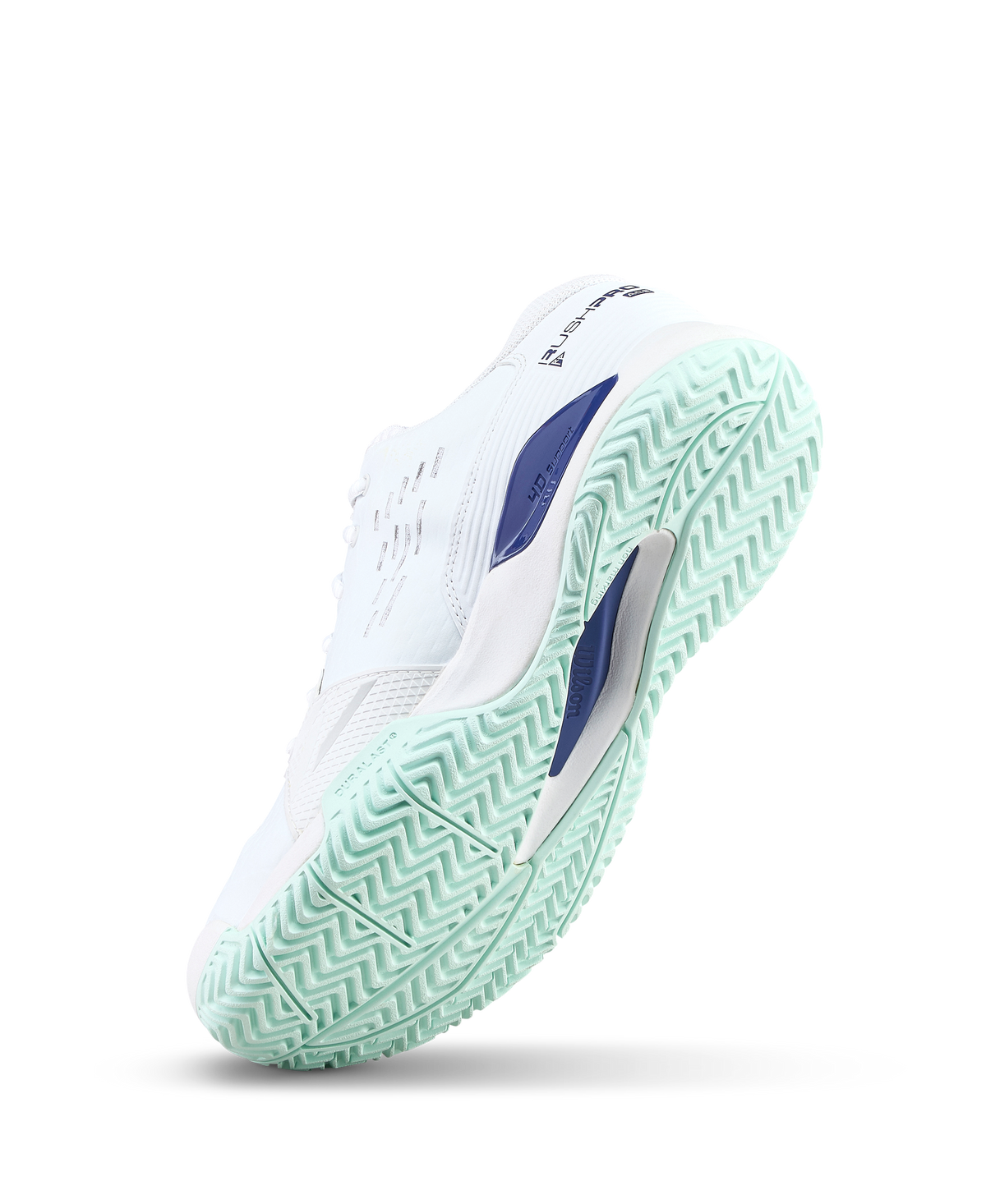 Wilson Rush Pro Ace Junior Tennis Shoes, White/Bay/Skipper Blue - alternate view 4