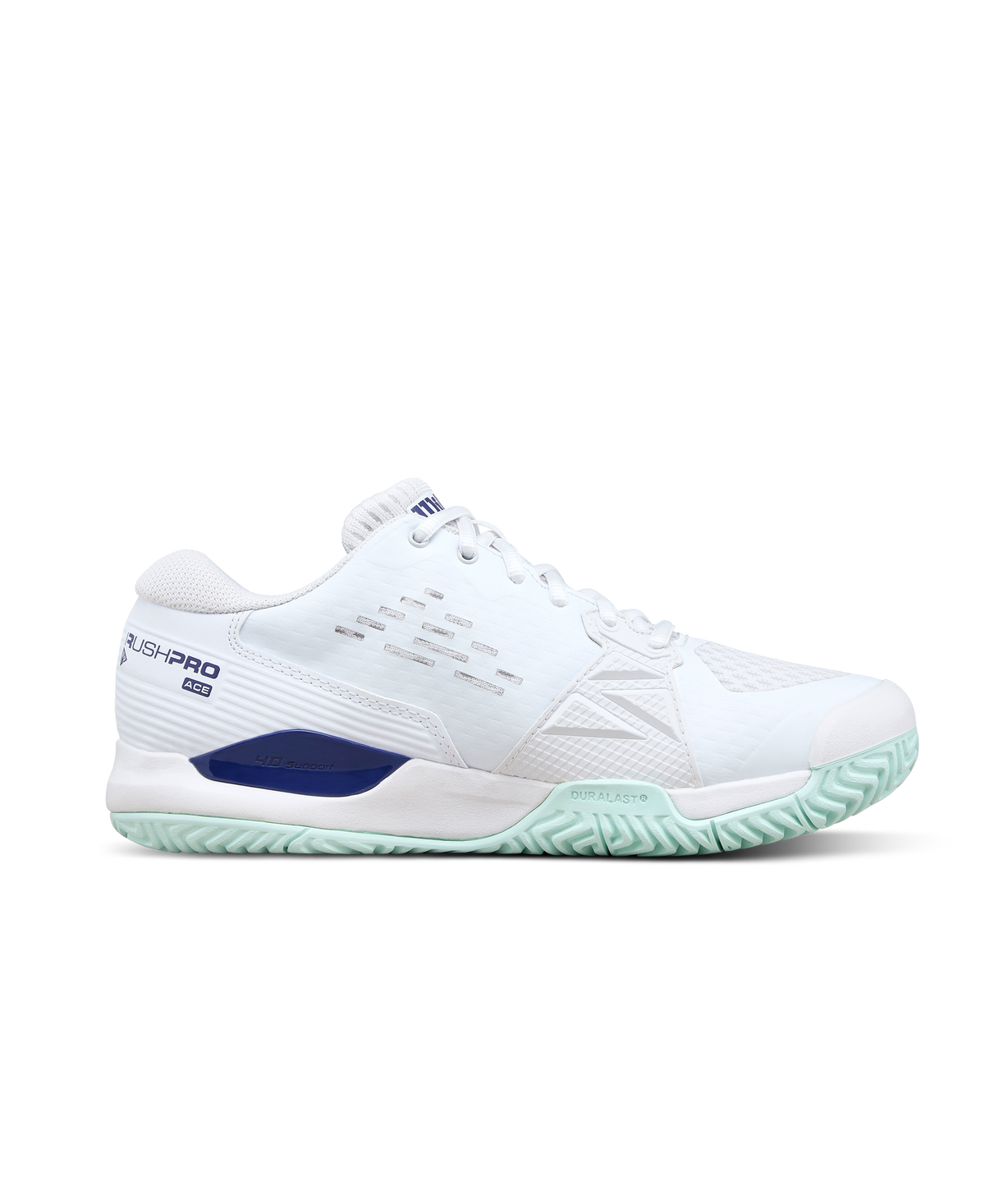 Wilson Rush Pro Ace Junior Tennis Shoes, White/Bay/Skipper Blue - alternate view 1