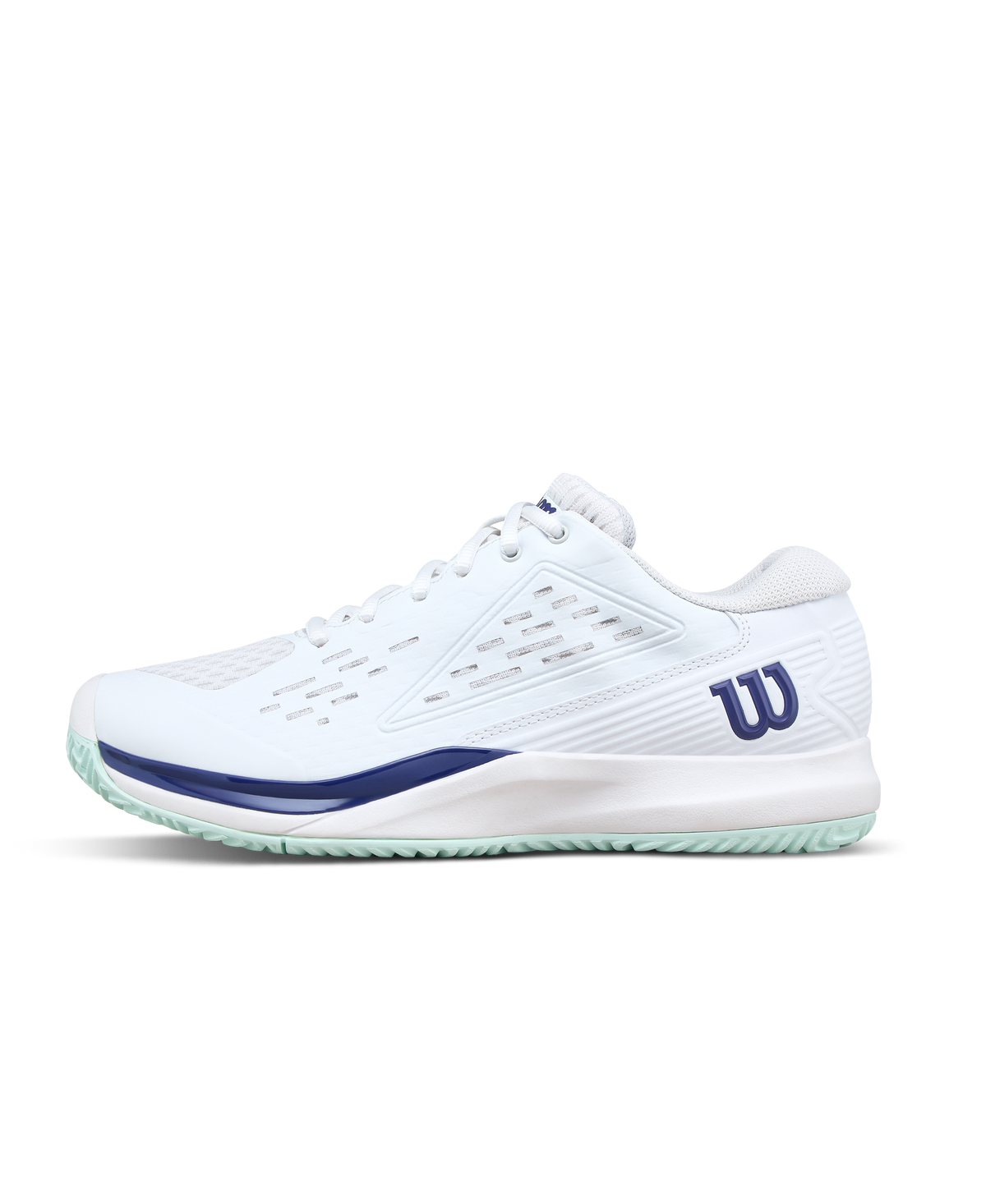 Wilson Rush Pro Ace Junior Tennis Shoes, White/Bay/Skipper Blue - main view