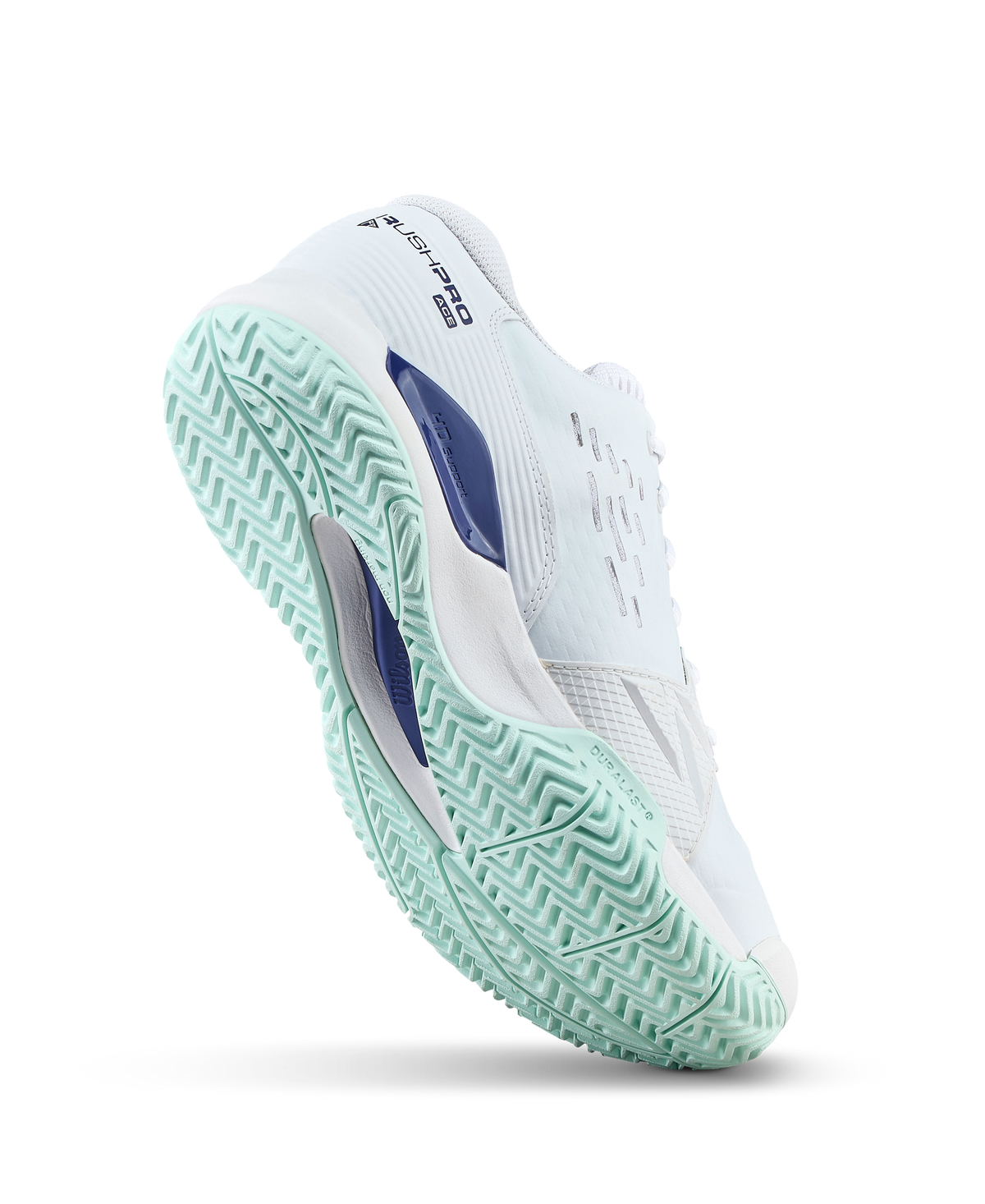 Wilson Rush Pro Ace Junior Tennis Shoes, White/Bay/Skipper Blue - alternate view 2