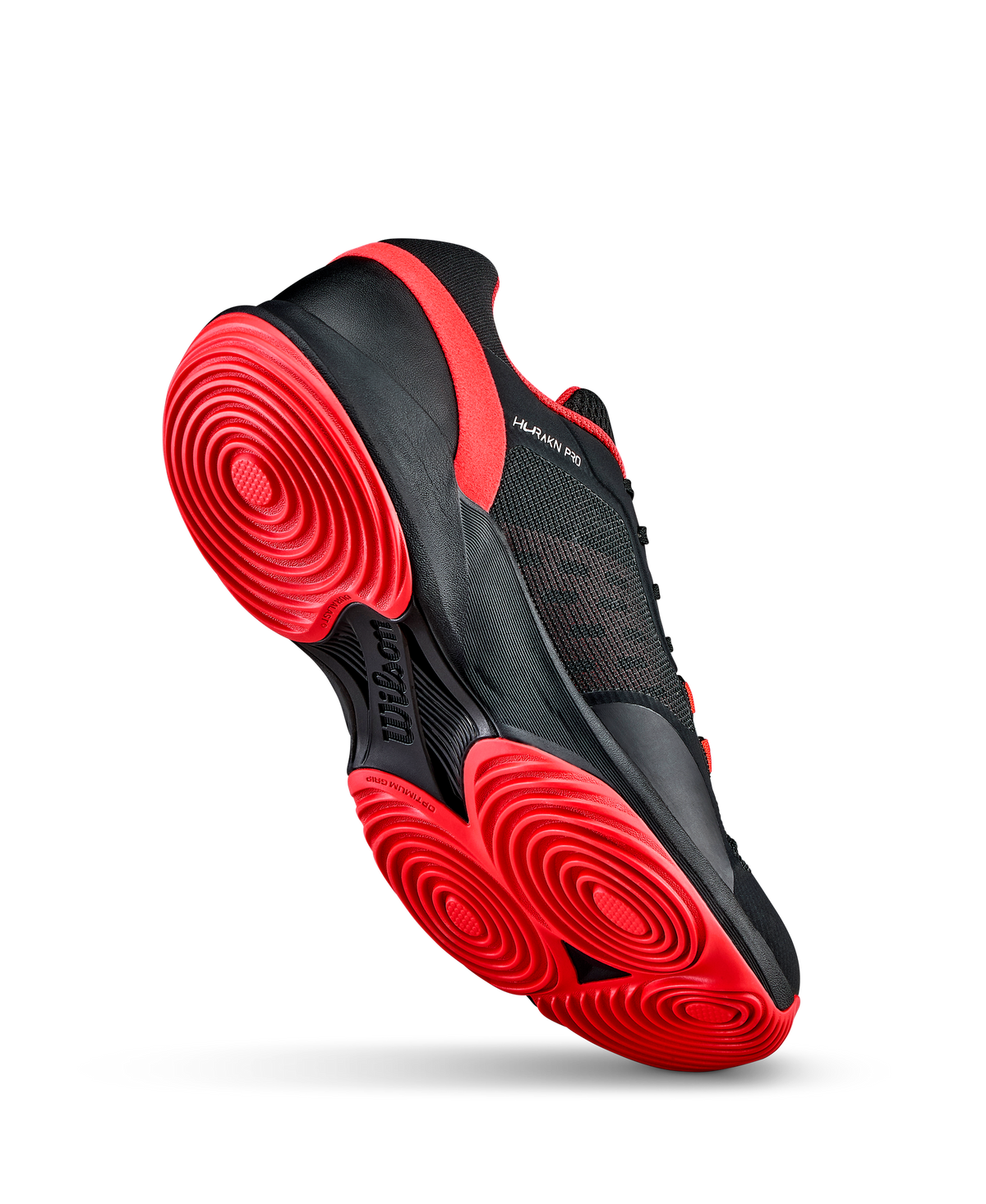 Wilson Hurakn Pro V2 Mens Padel Shoes, Black/Infrared/White - alternate view 2