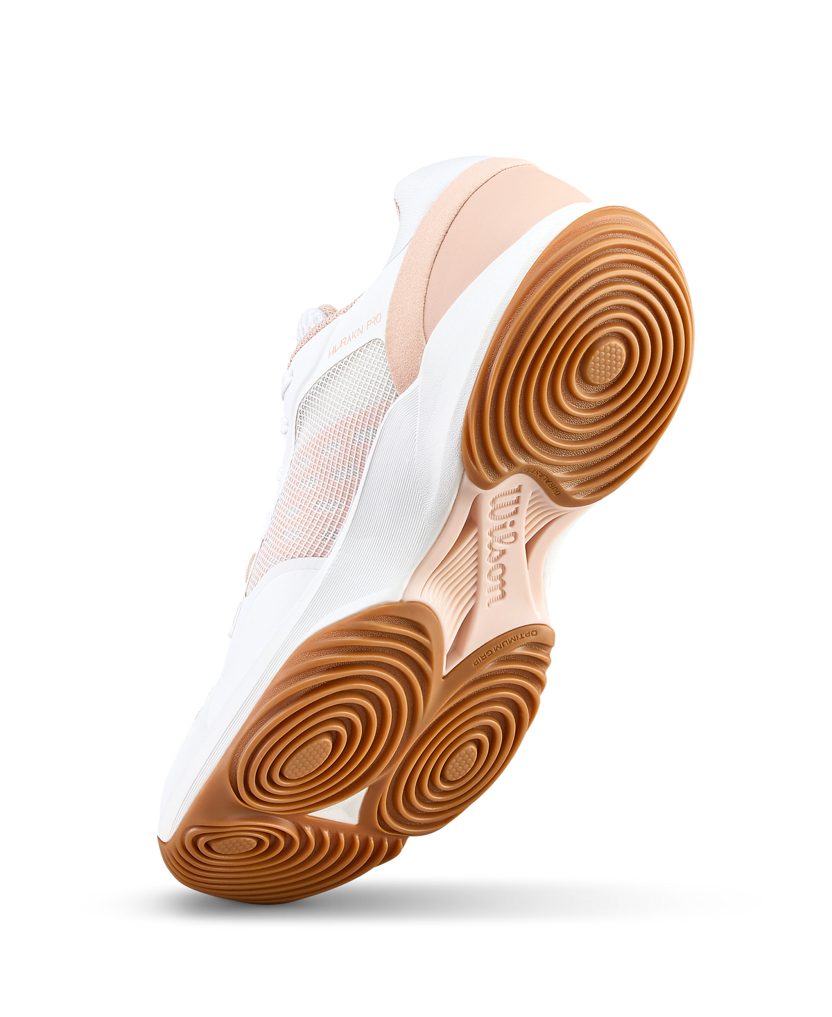 Wilson Hurakn Pro V2 Womens Padel Shoes, White/Cameo Rose/Gum - alternate view 4